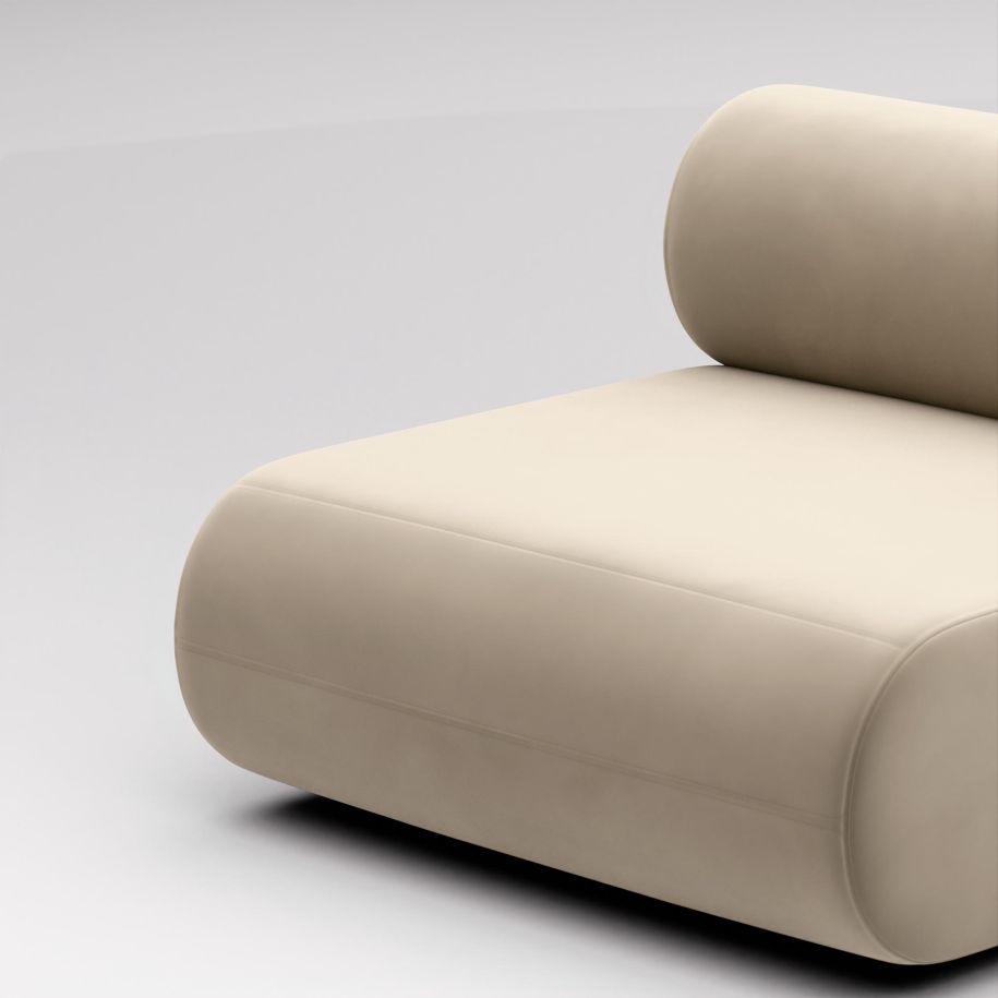 FAT modular sofa - Central upholstered module