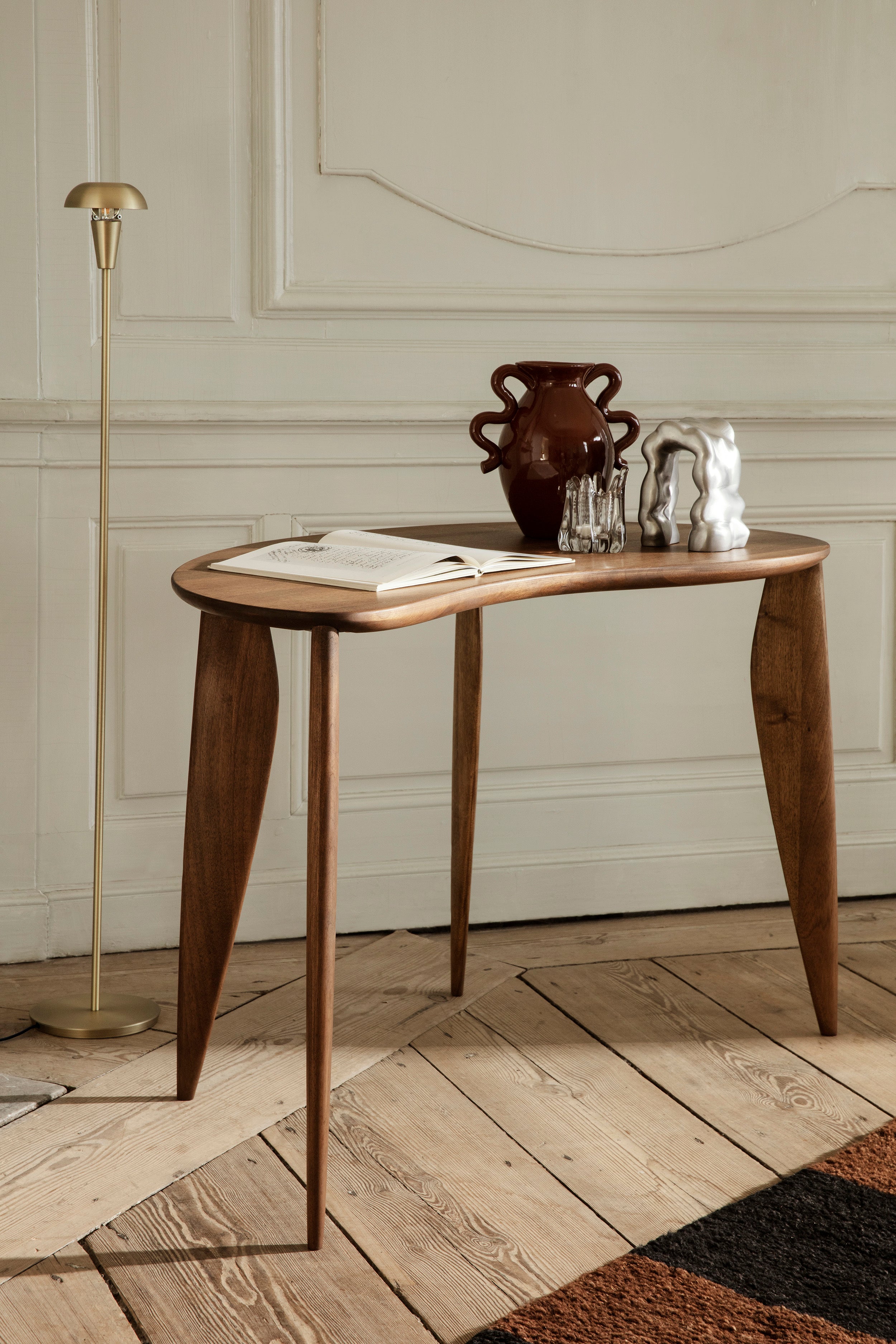 Winzige Messing -Stehlampe