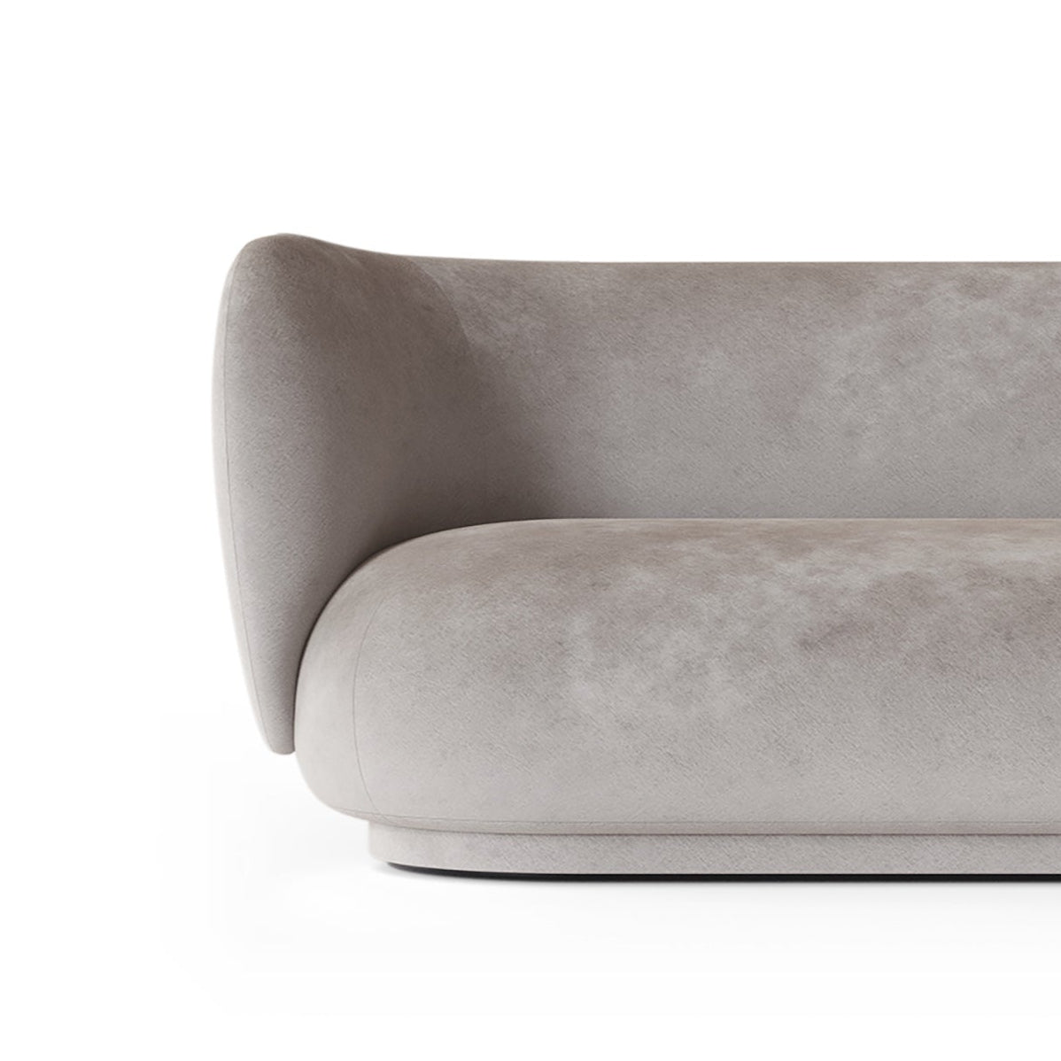 Rico verblasste Velvet Grey Sofa