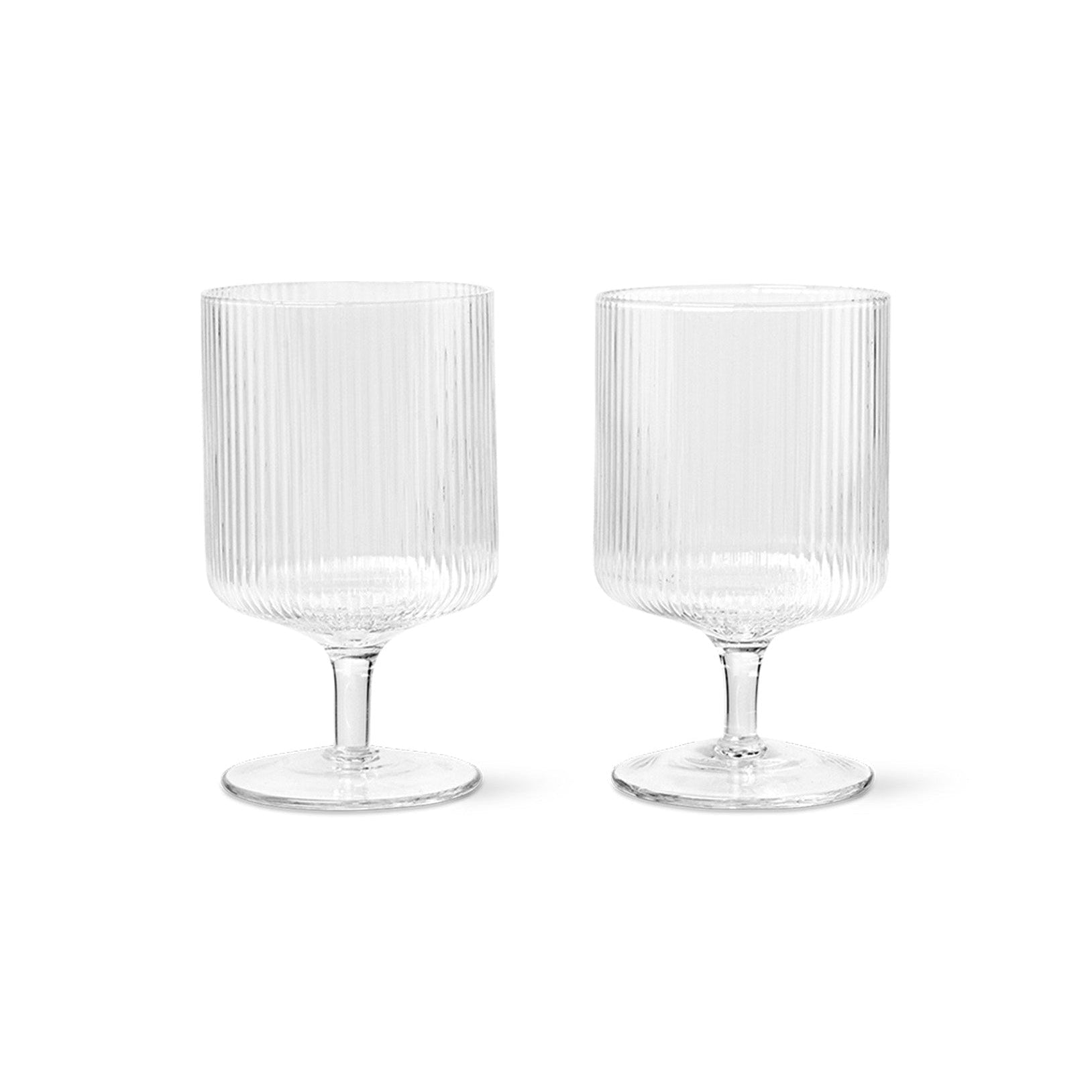 Set von Weingläsern RIPPLE aus Glas