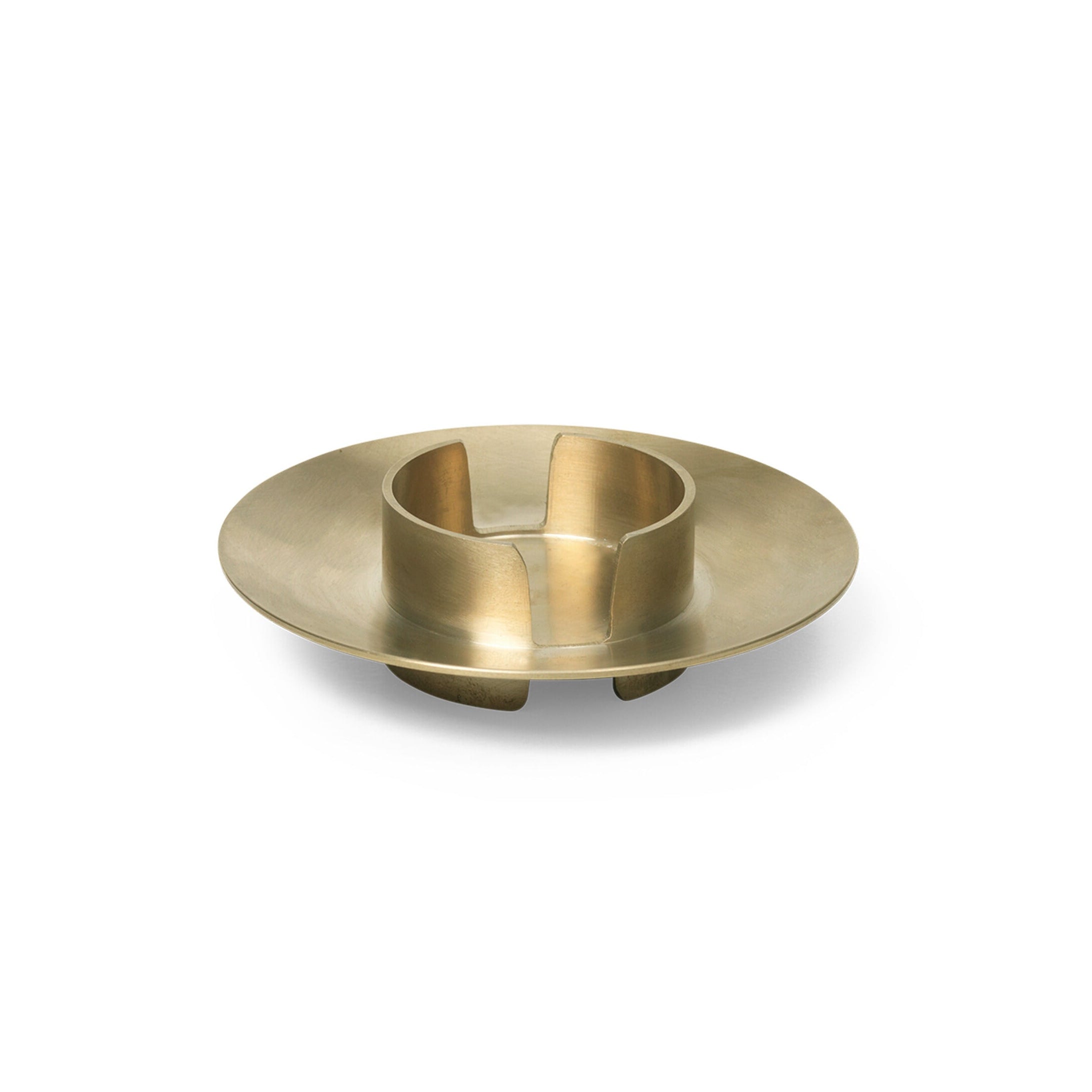 BLOCK brass candle holder