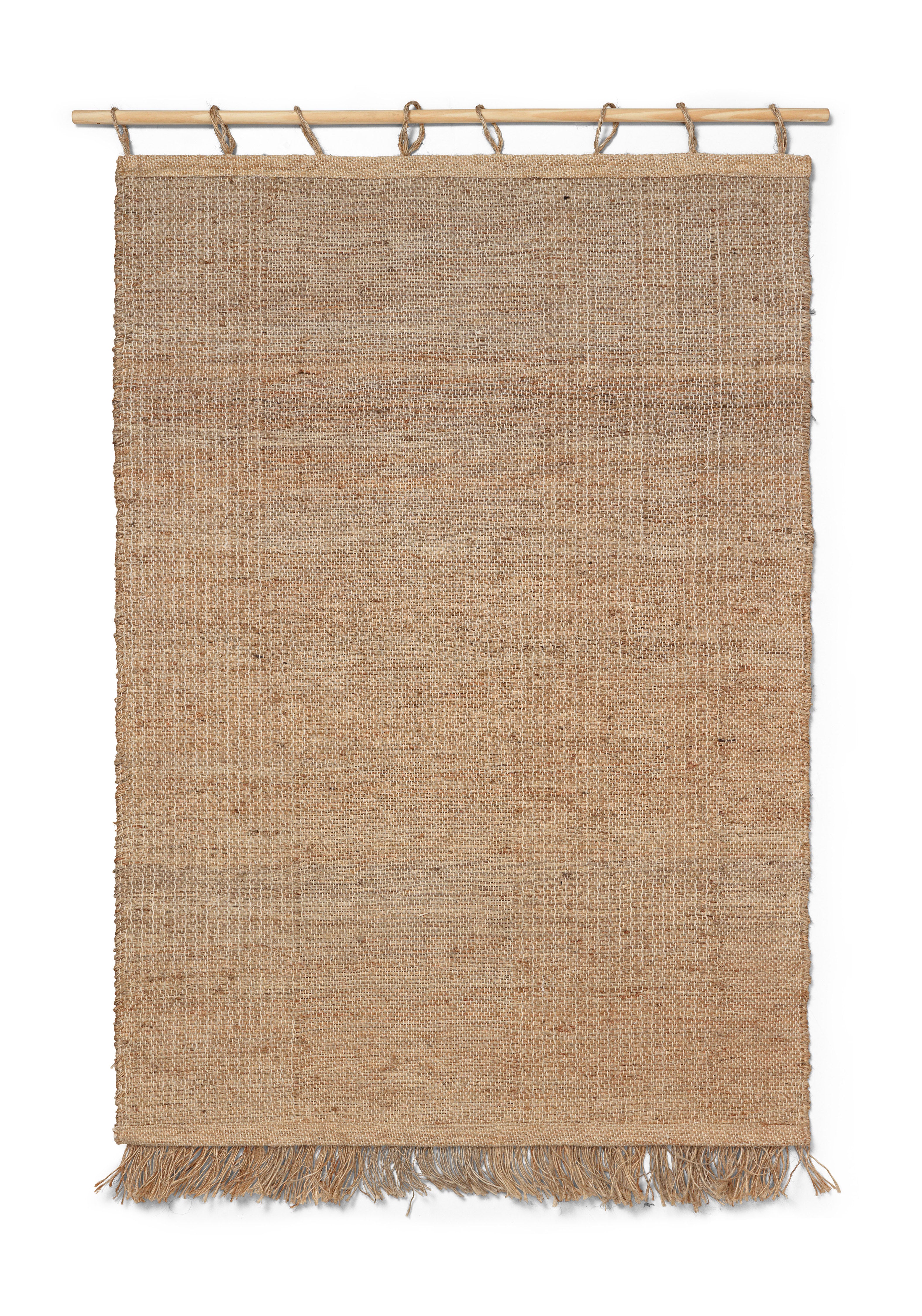 Harvest juta wall decoration and beech wood