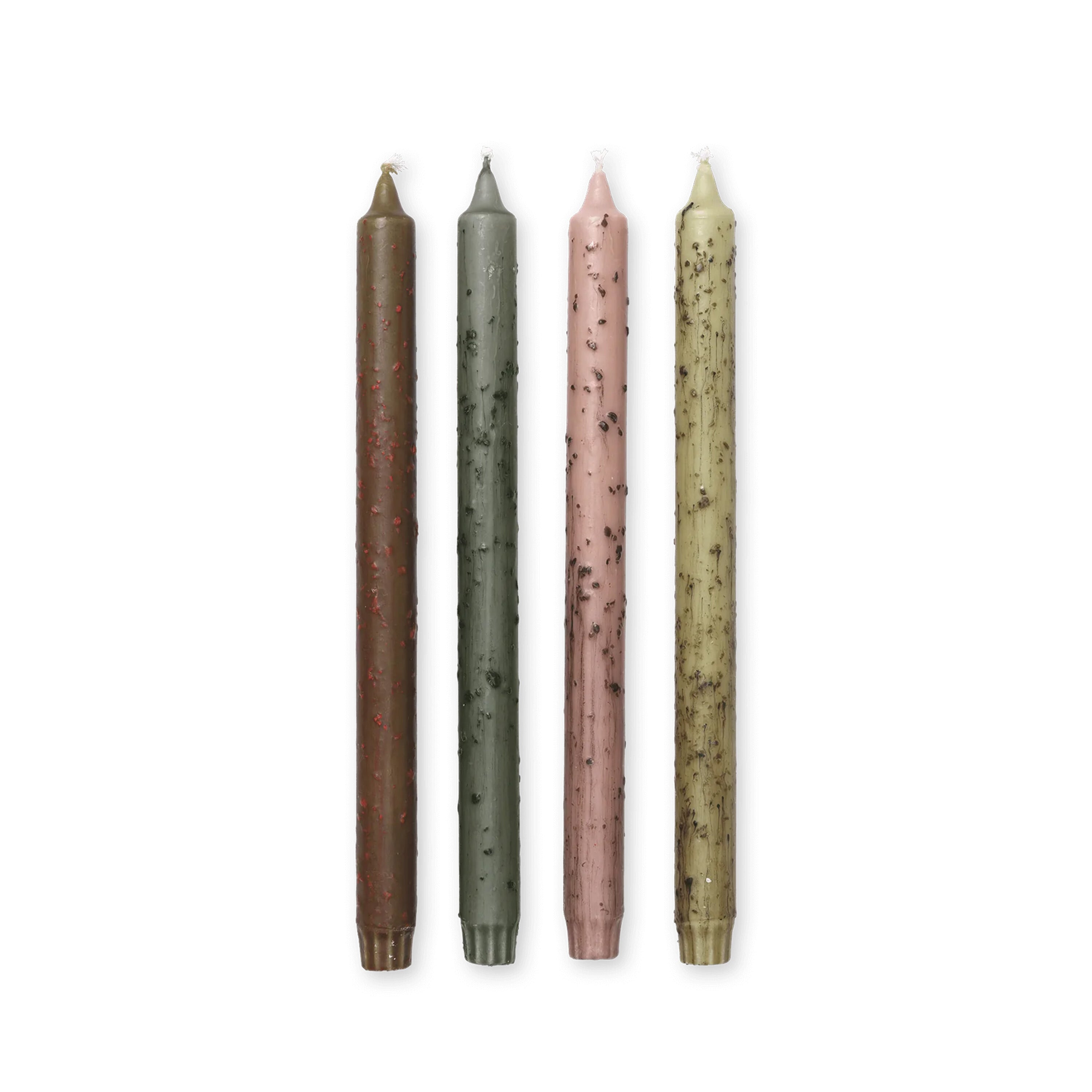 MURA green and pink candle set