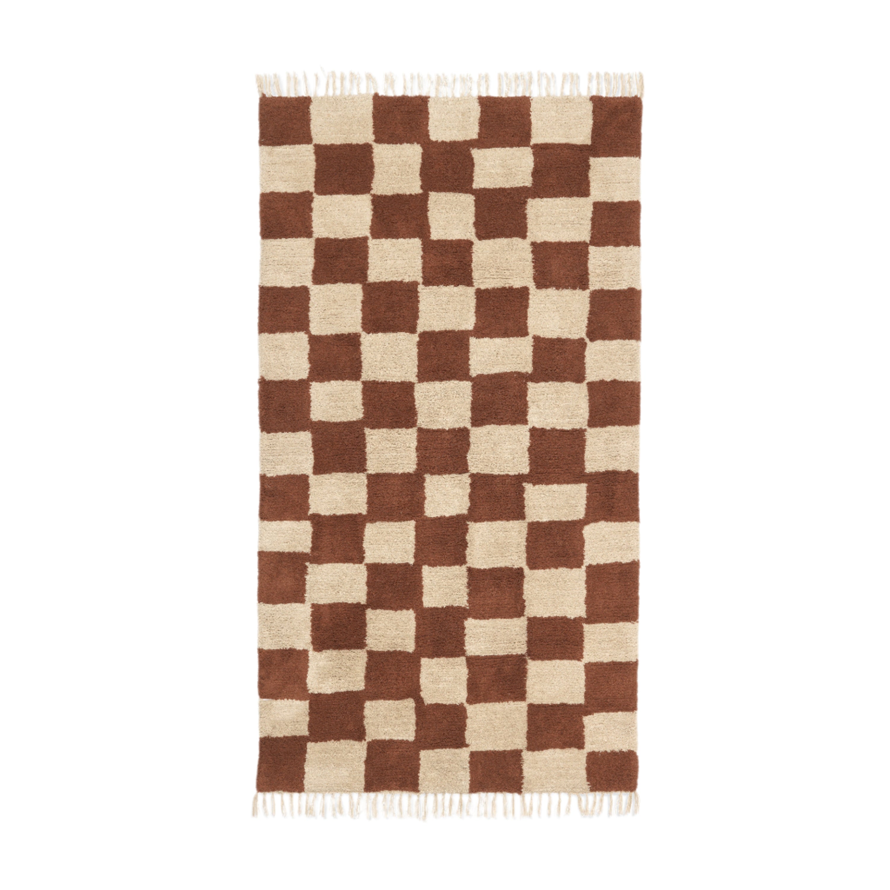 MARA rug in rust with sand