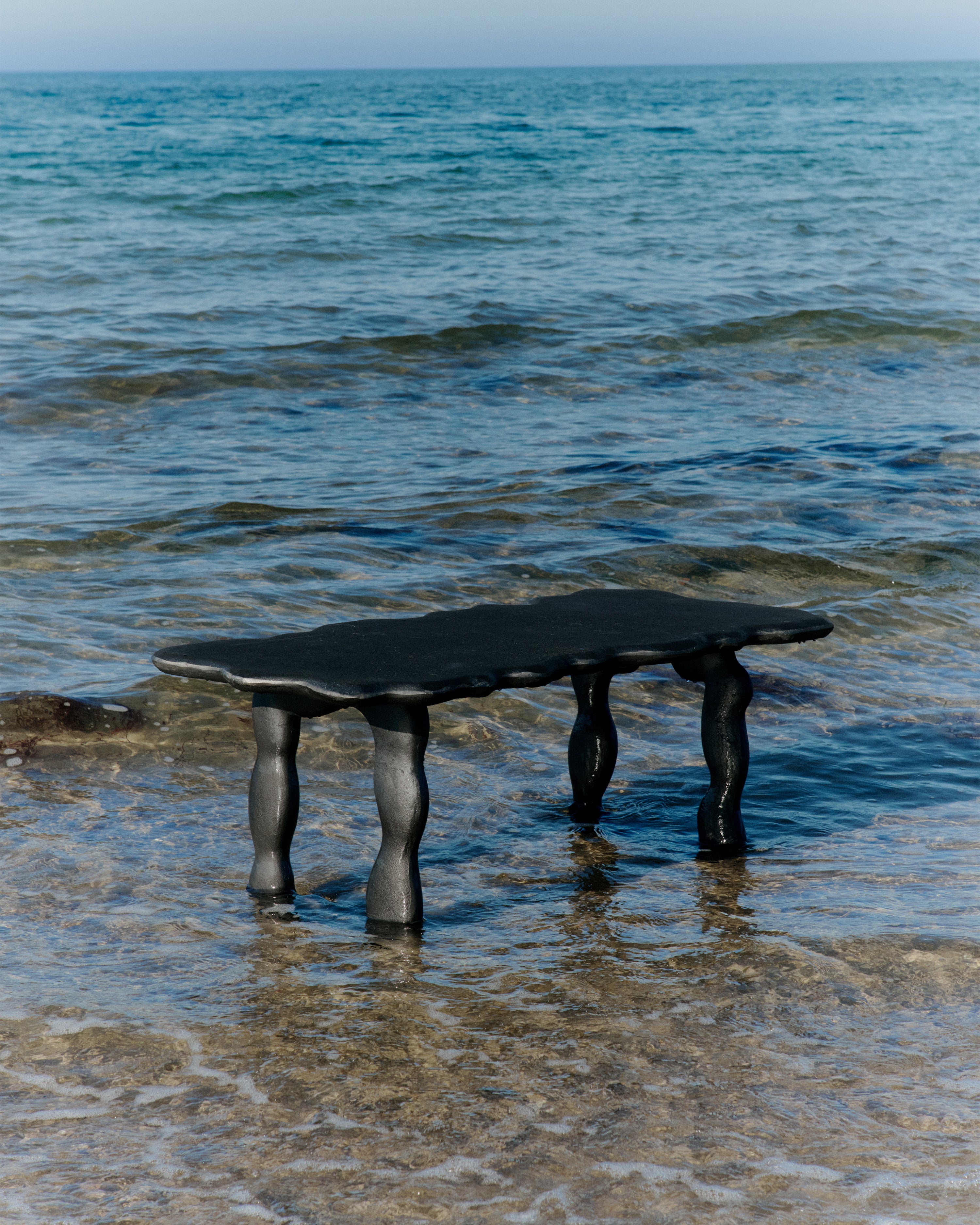 DAL PIECE table black aluminum