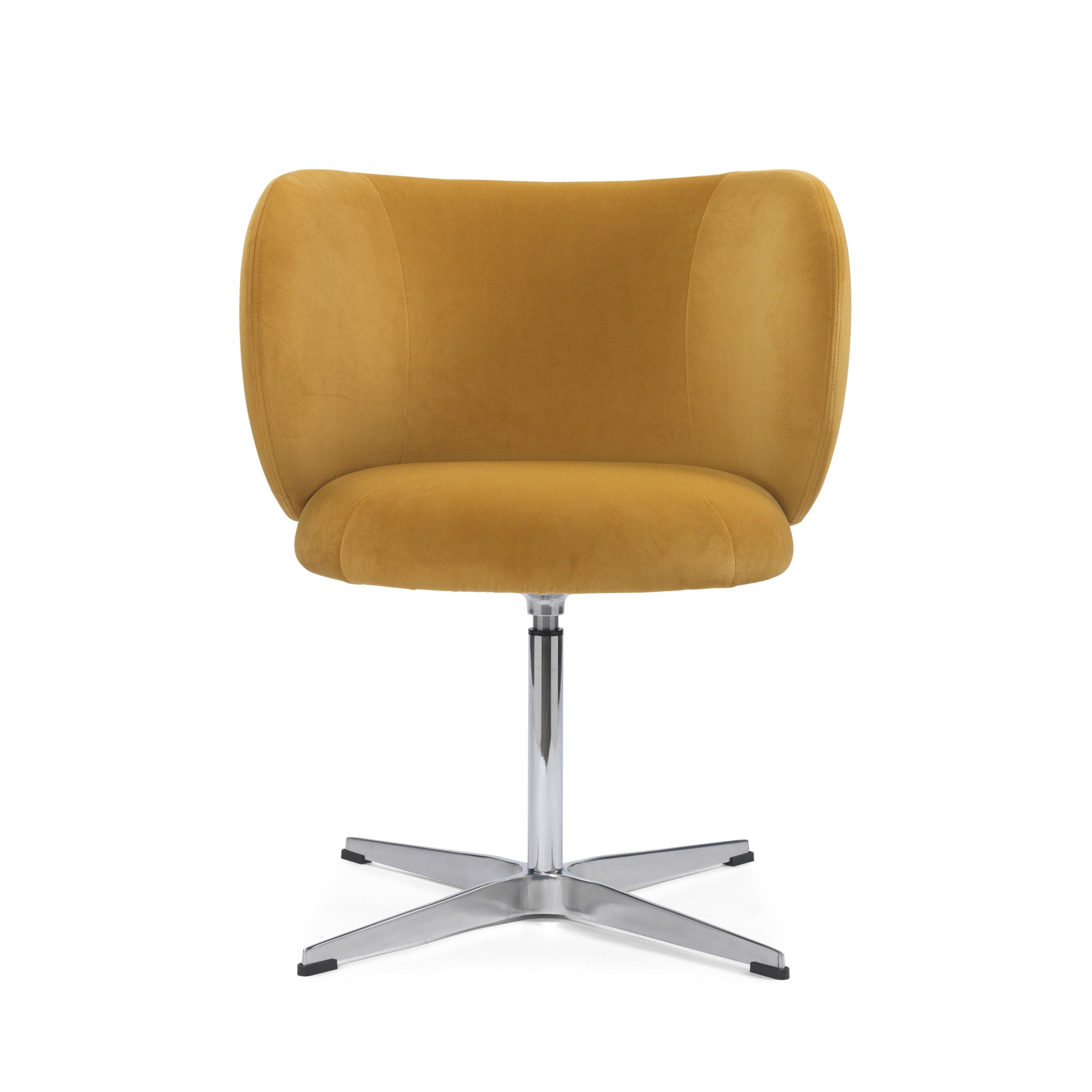 Rotary chair with Rico Rich Velvet Honey armrests