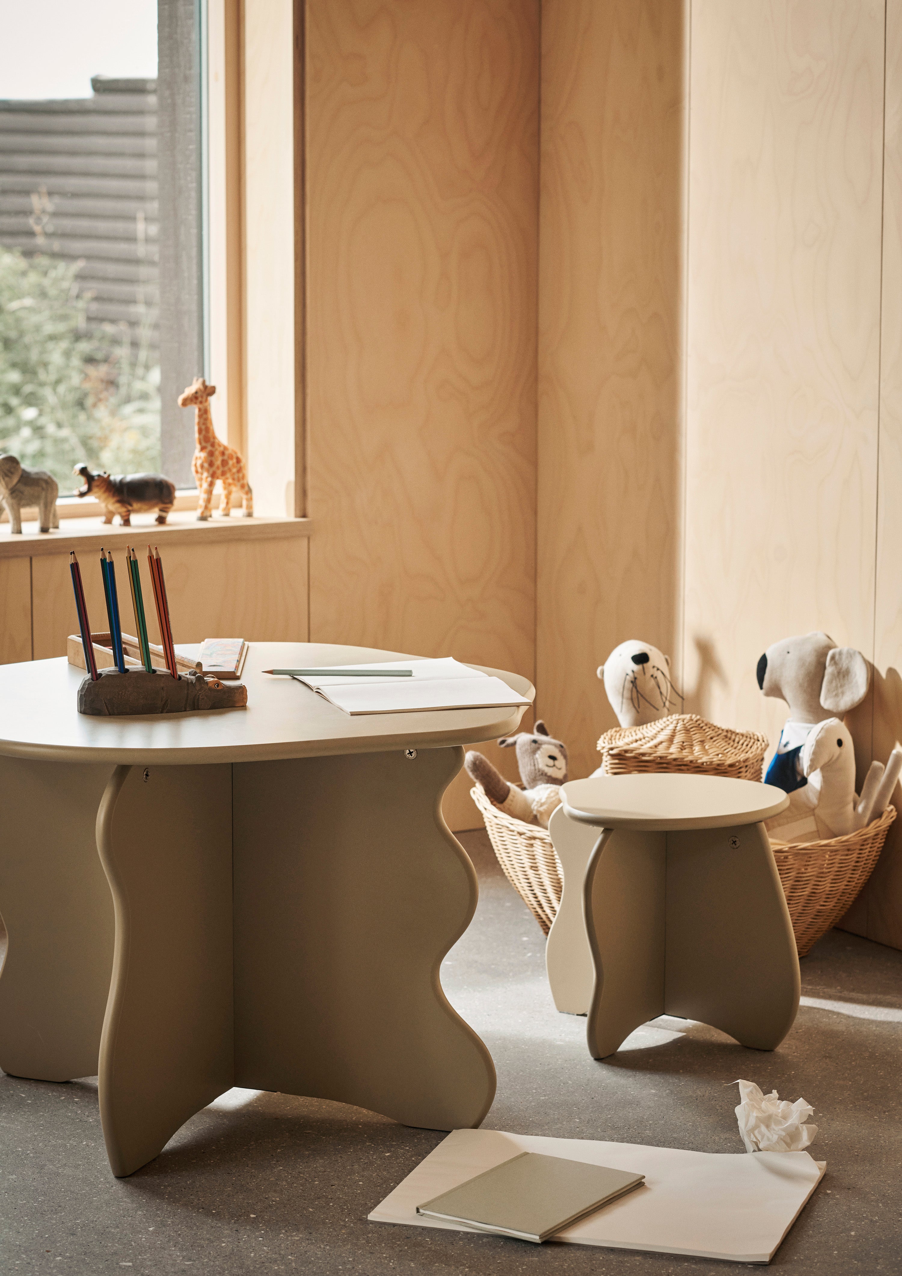 Kinderhocker SLOPE beige