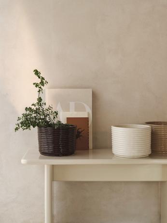 Cord -Topf Beige