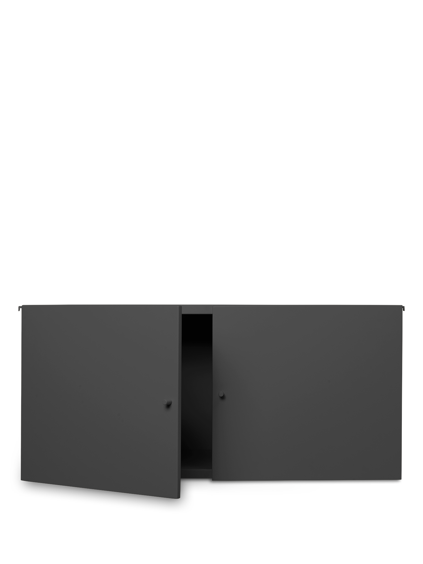 Pünktlicher anthrazitmodularer Schrank