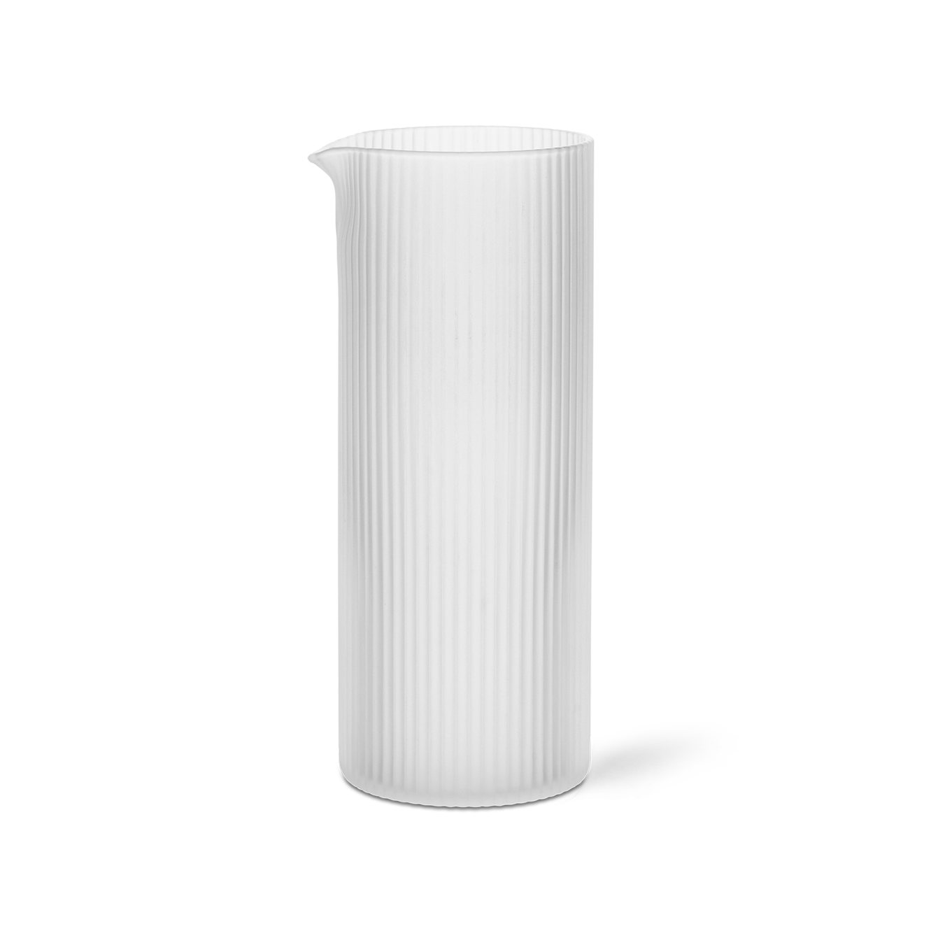 RIPPLE Milk Jug White Glass