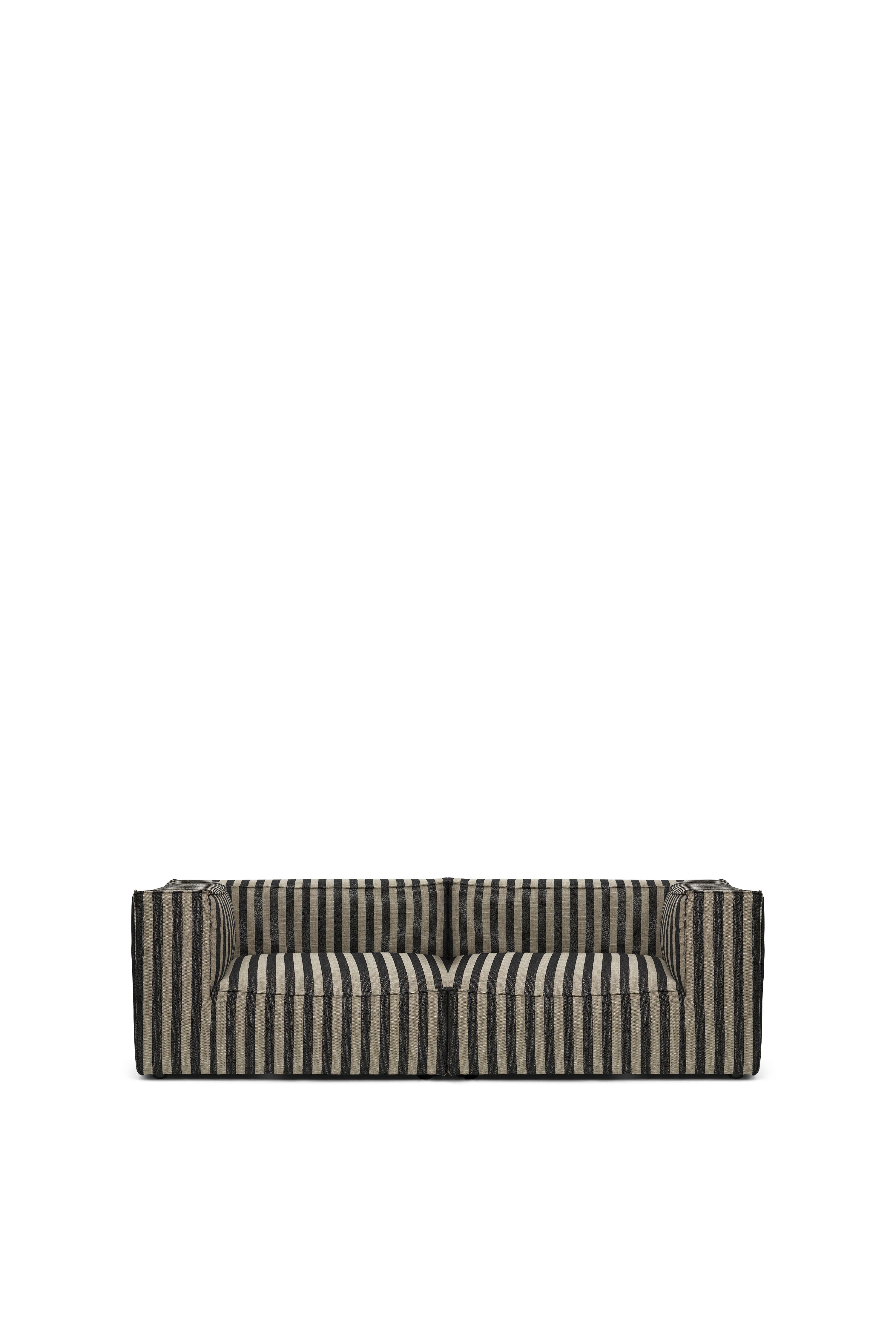 CATENA Louisiana Modular Sofa - Left-End Element in Black with Sand