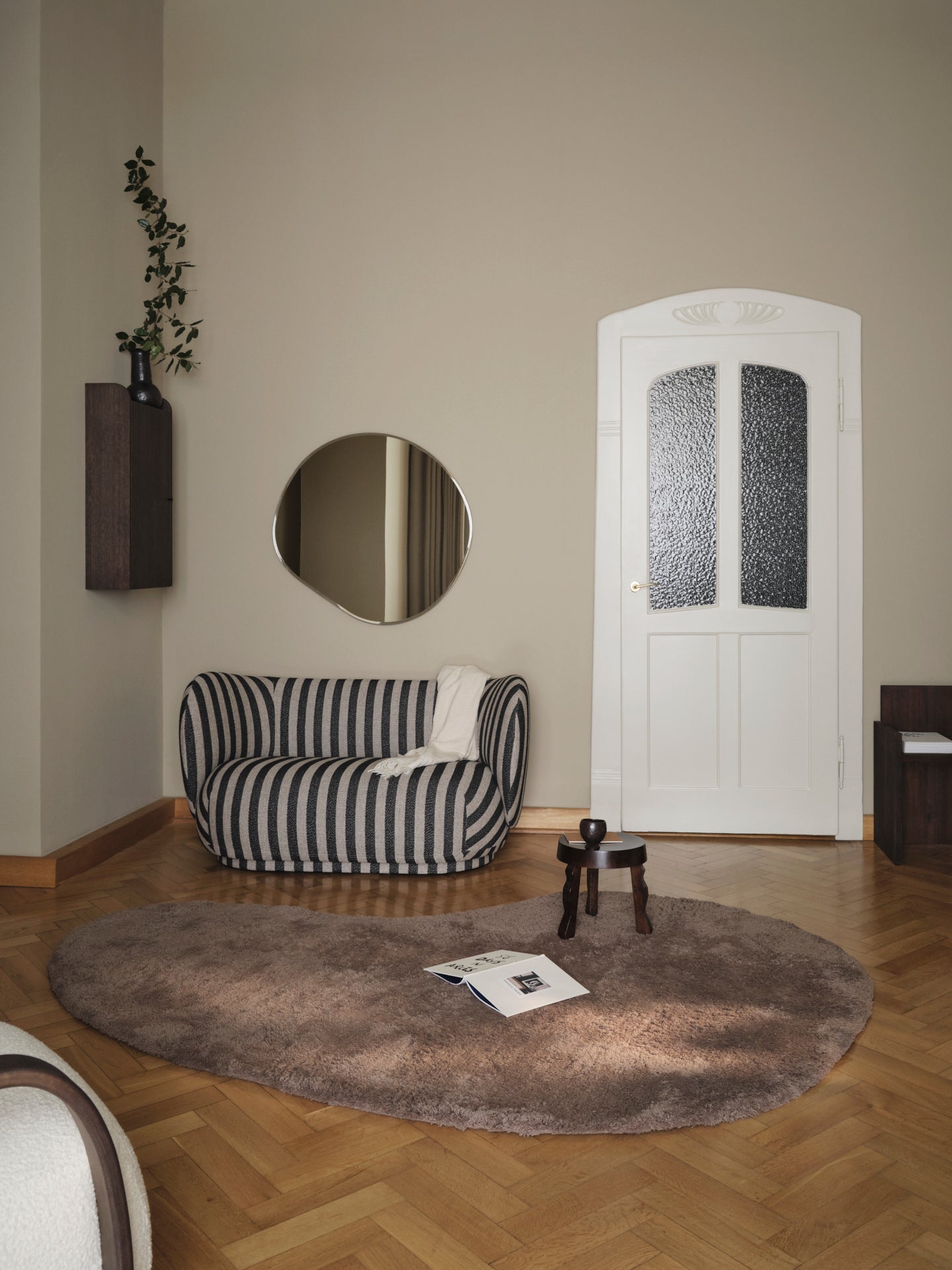 2-seater sofa Rico Wool Bouclé caramel