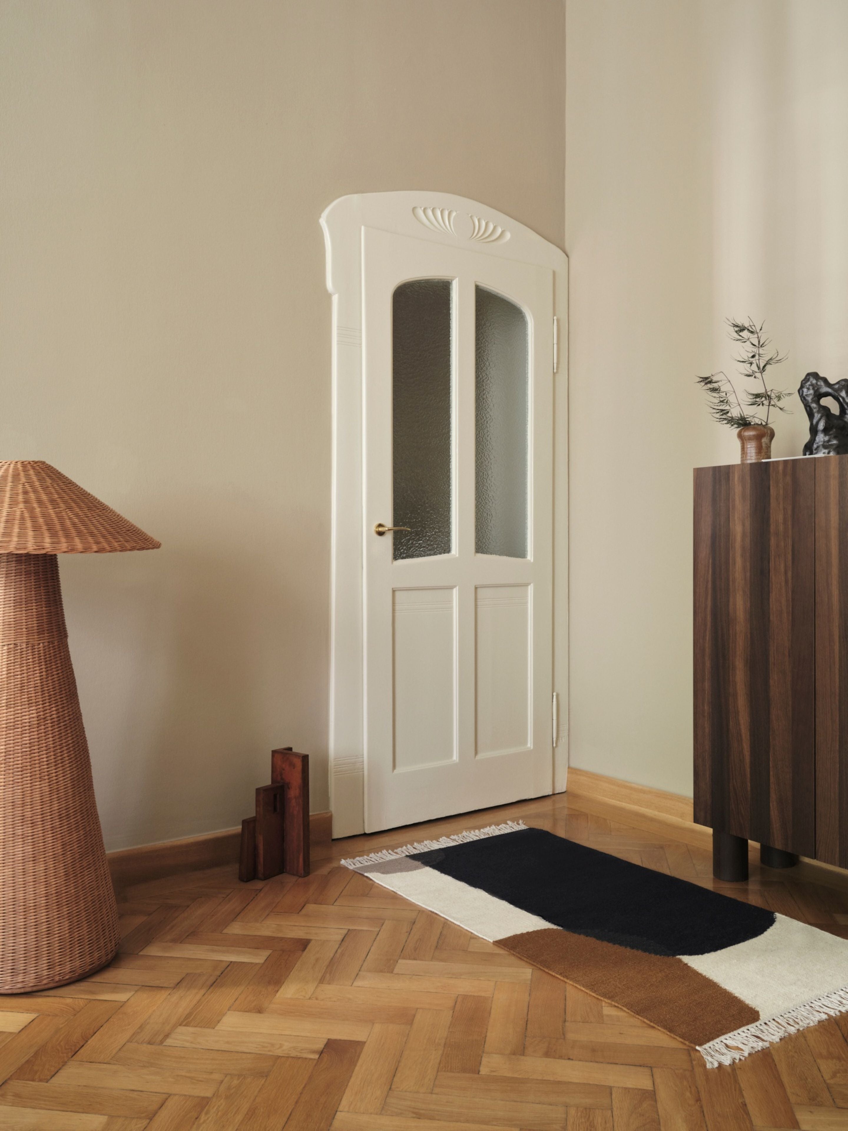 KELIM MERGE rug guaranteed in beige