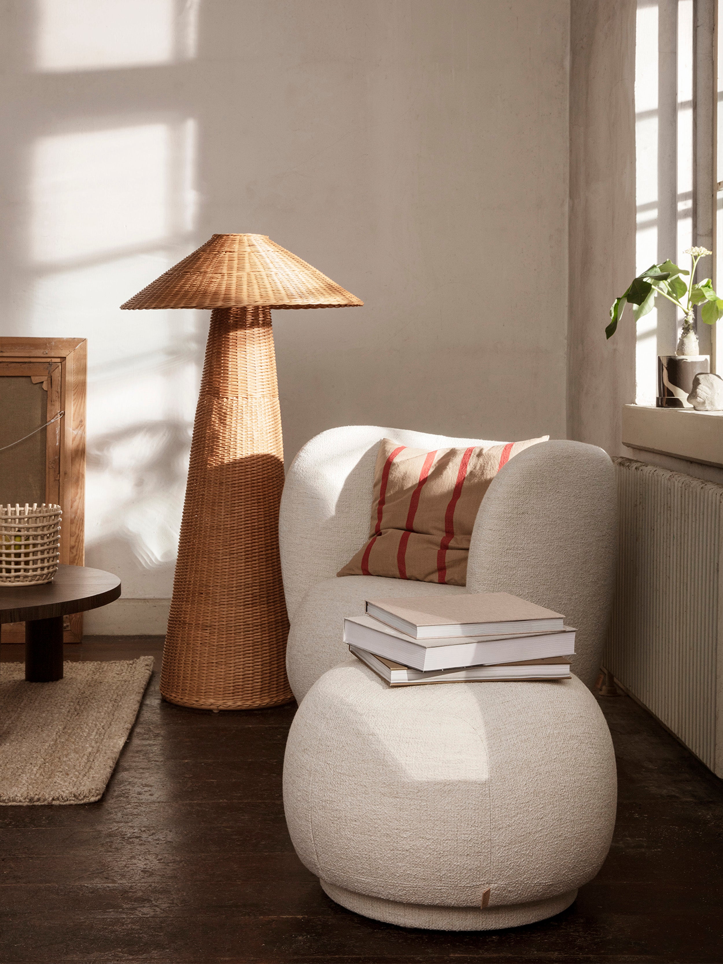 Pouf Rico Grain Beige