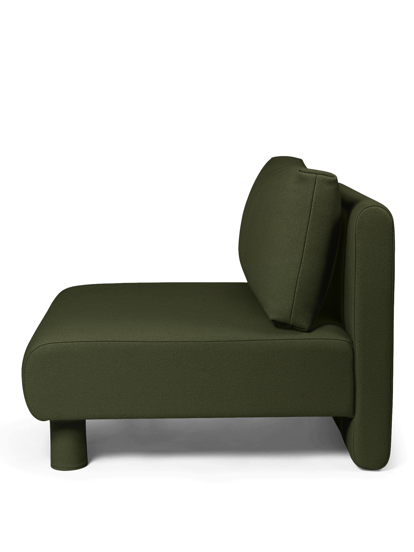 Dase modular sofa - central element dark green tonus