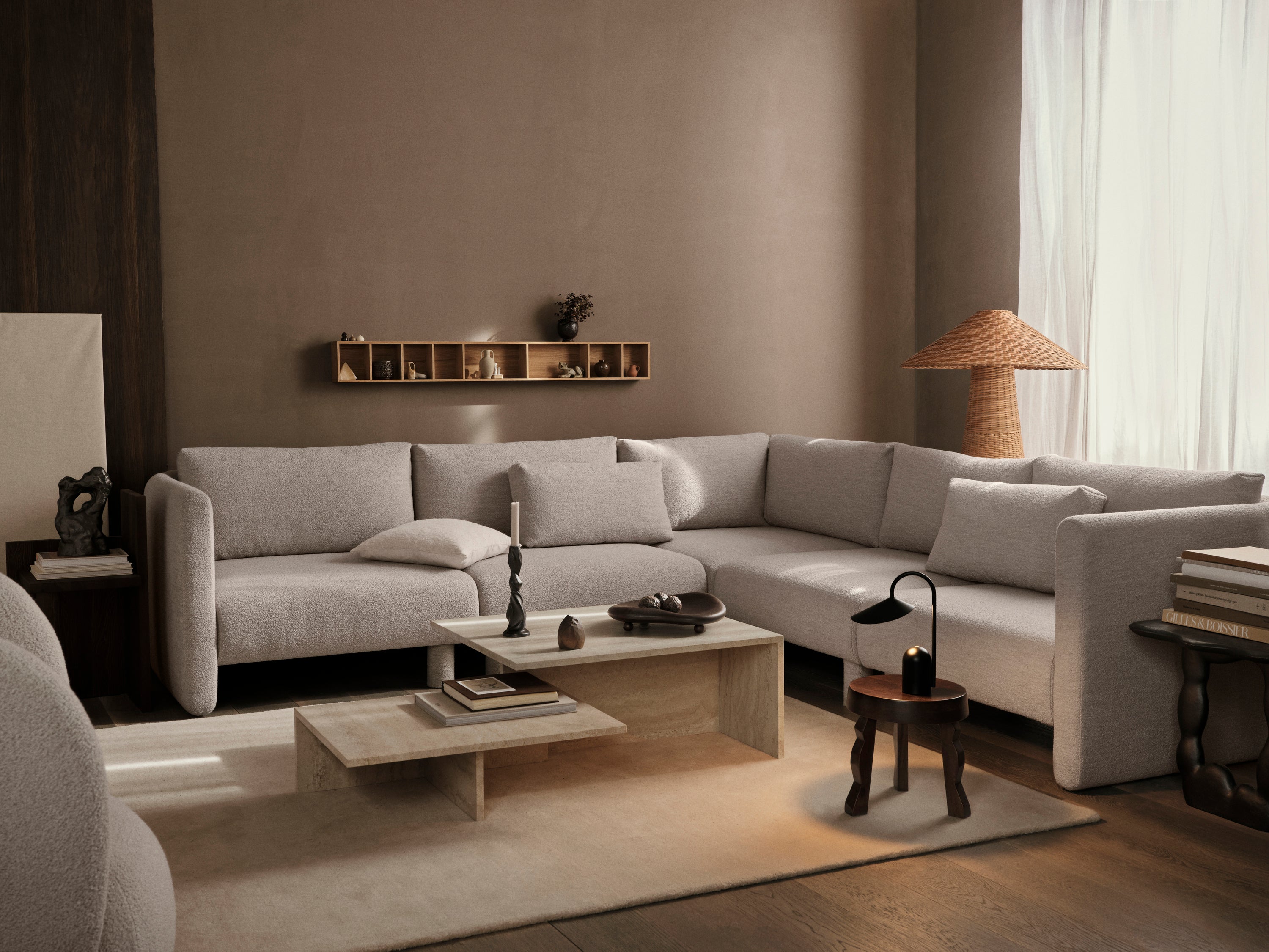 Dase -modulares Sofa - reiches Samt -Samt -Eckelement