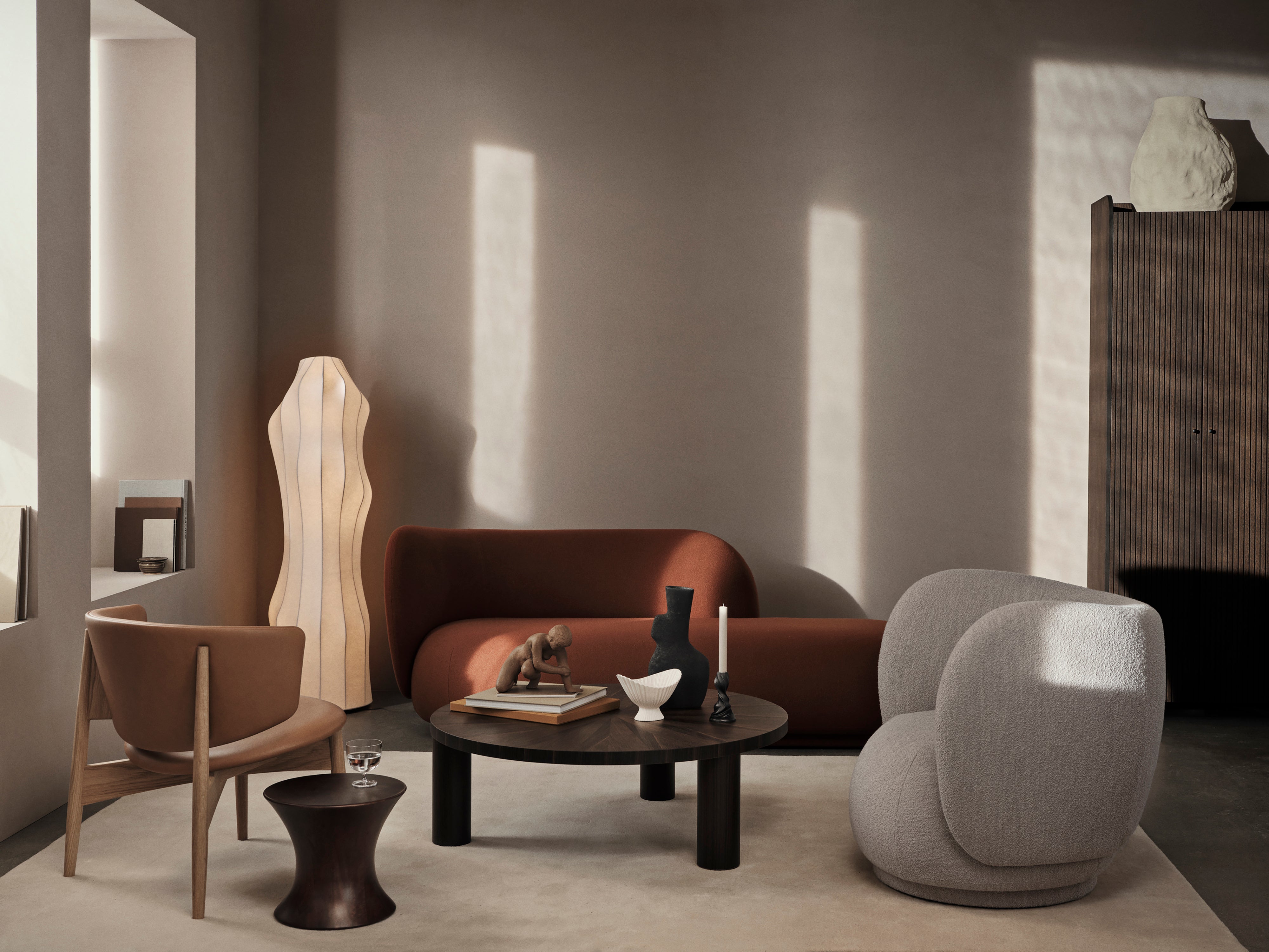 Rico Divan verblasste Velvet Grey Sofa