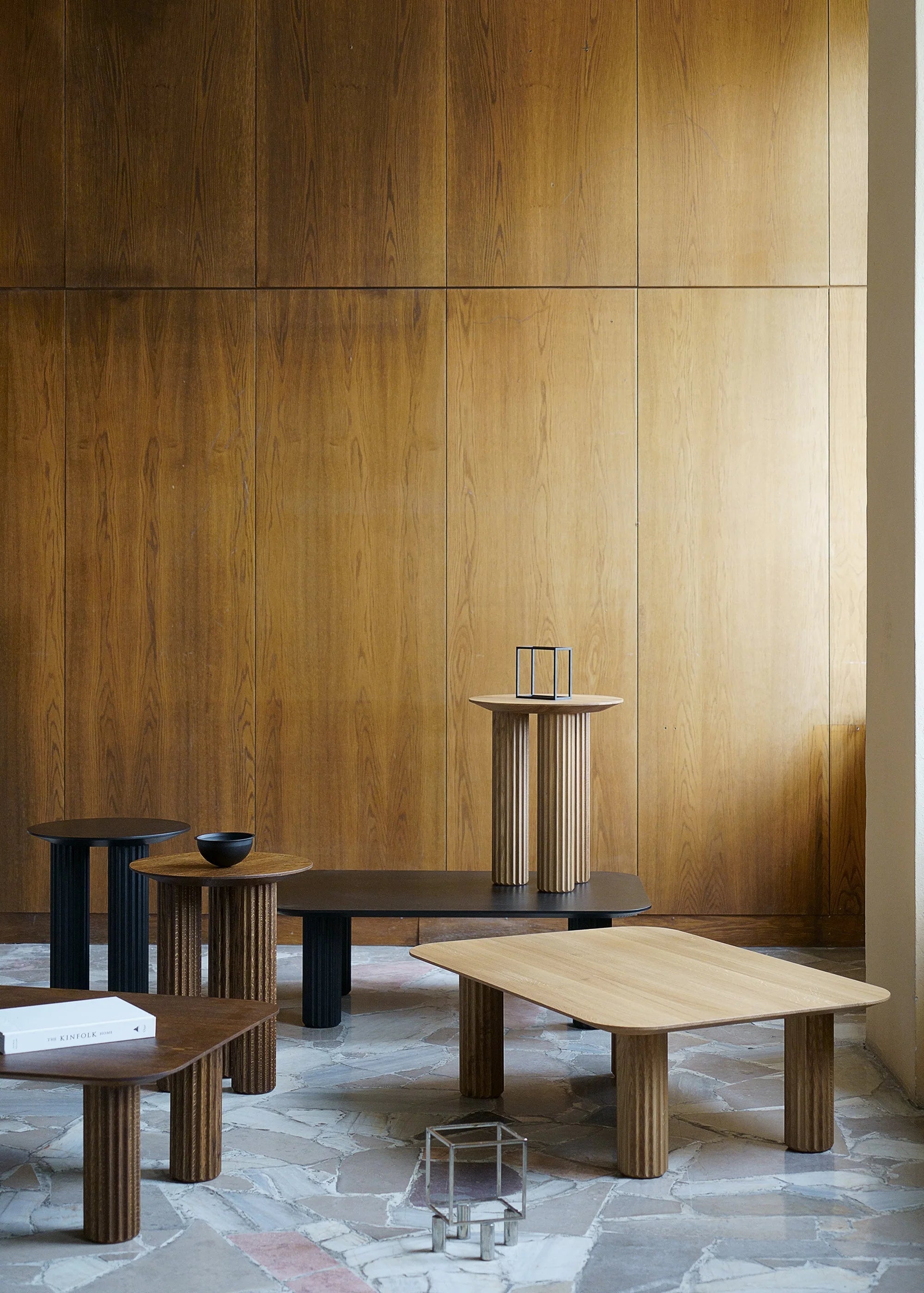 PILAR Side Table Black Ash Wood