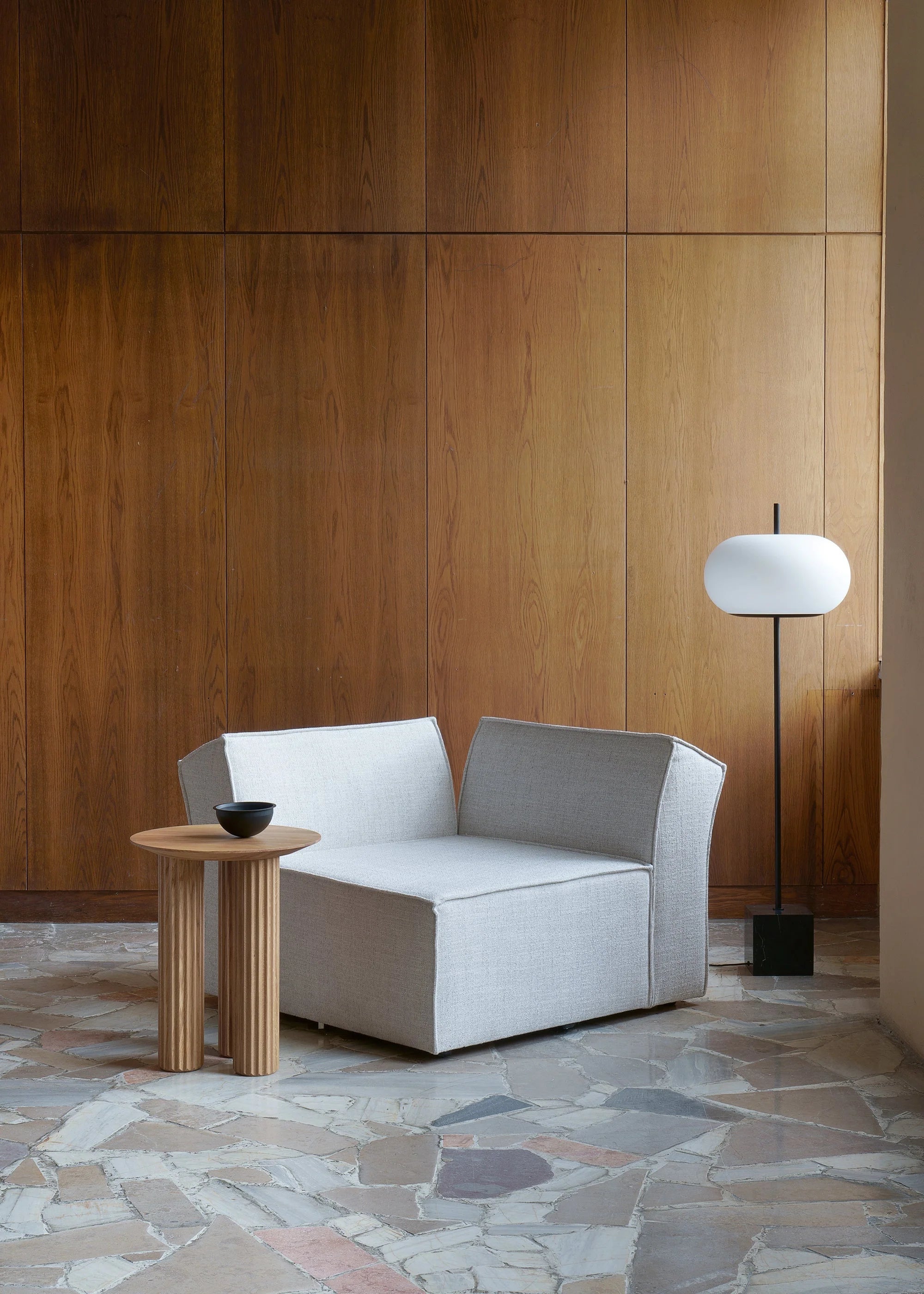 PILAR Side Table Black Ash Wood