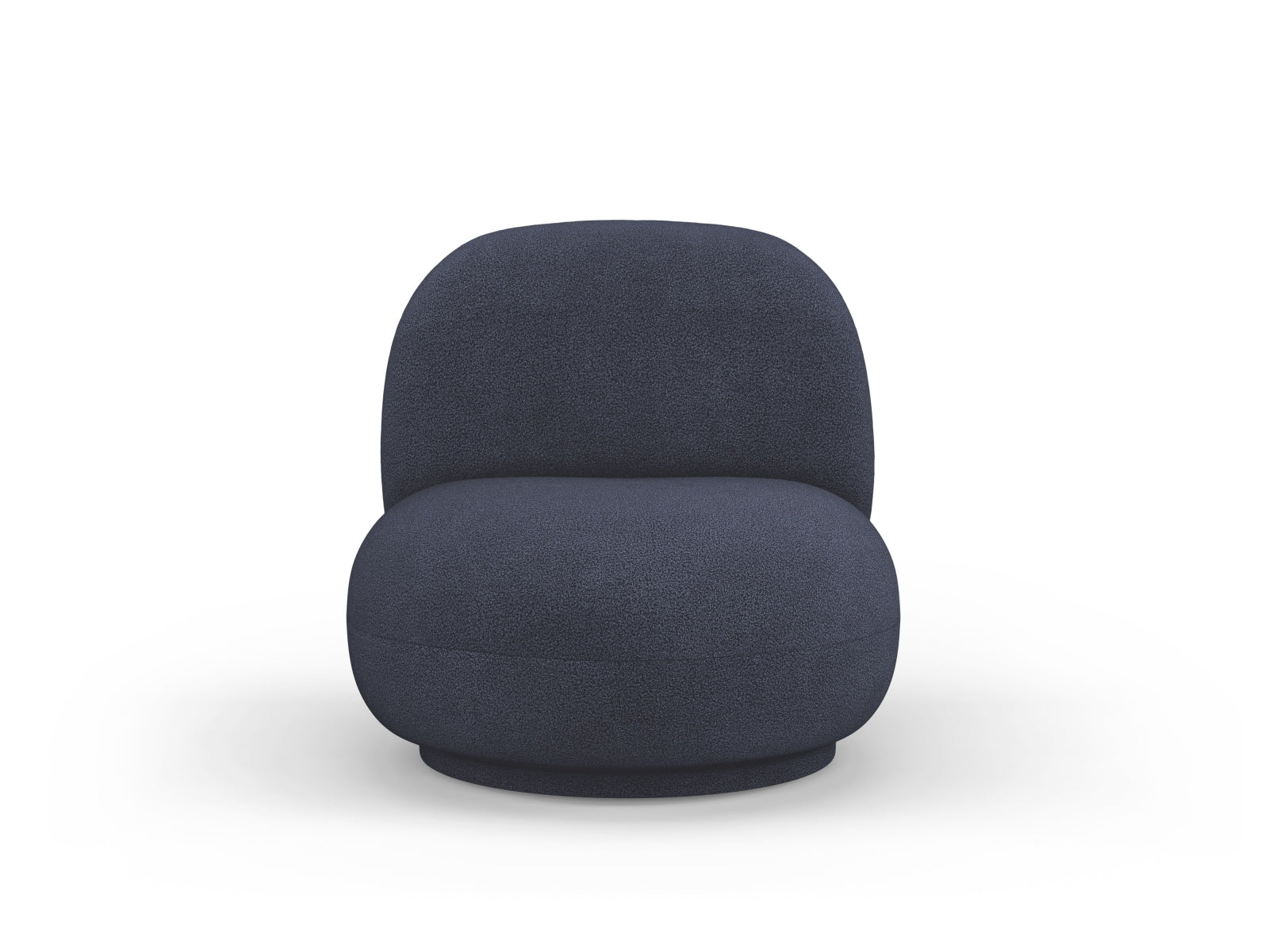 Fotel obrotowy CHUCK ciemnoniebieski boucle – Micadoni