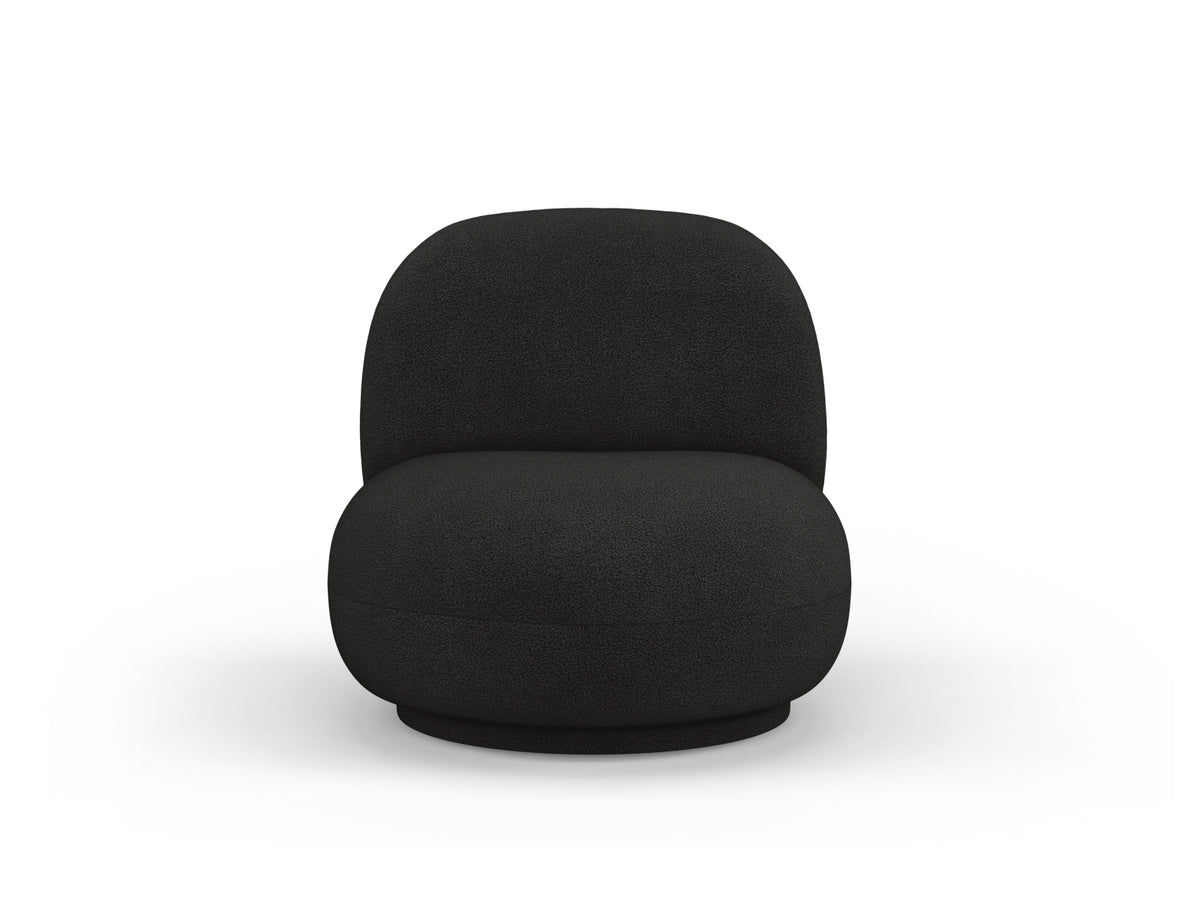 Fotel obrotowy CHUCK czarny boucle – Micadoni