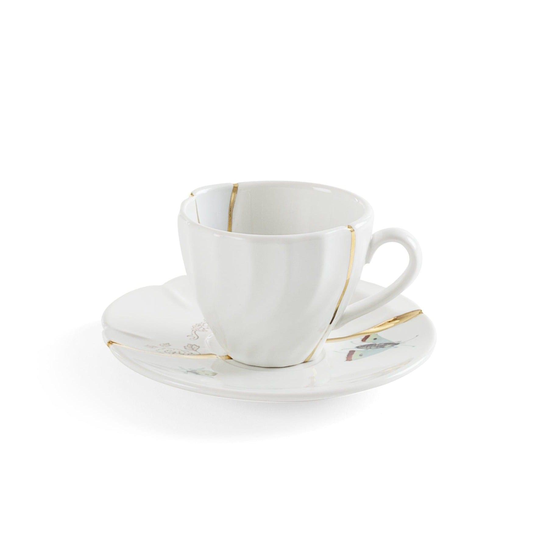 Filiżanka do espresso KINTSUGI #2 porcelanowy Seletti Eye on Design