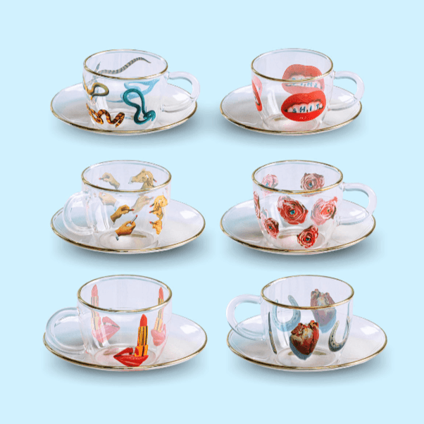 Filiżanka ROSES szklana Seletti Eye on Design