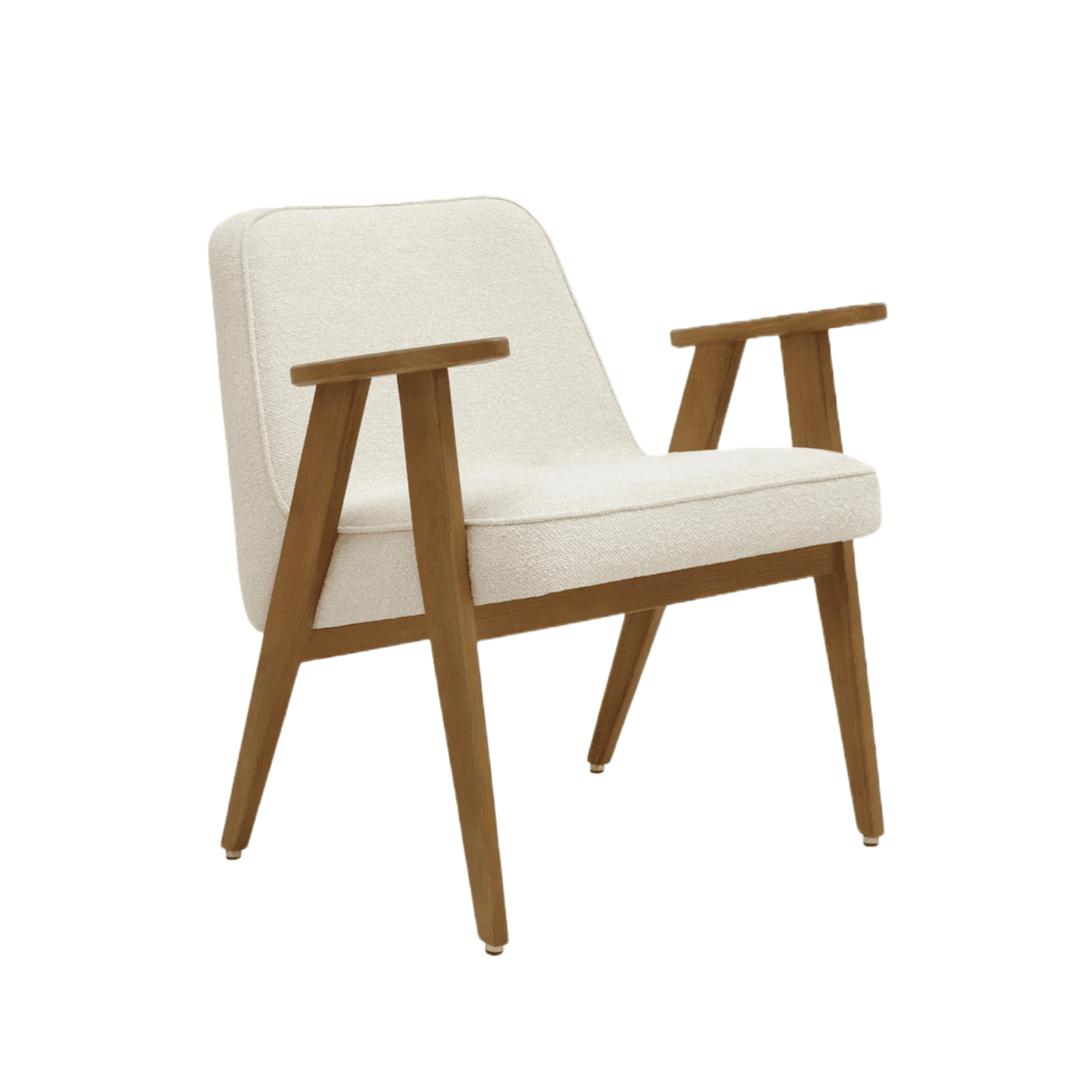 Fotel 366 beżowy w tkaninie Boucle Creme 366 concept Eye on Design