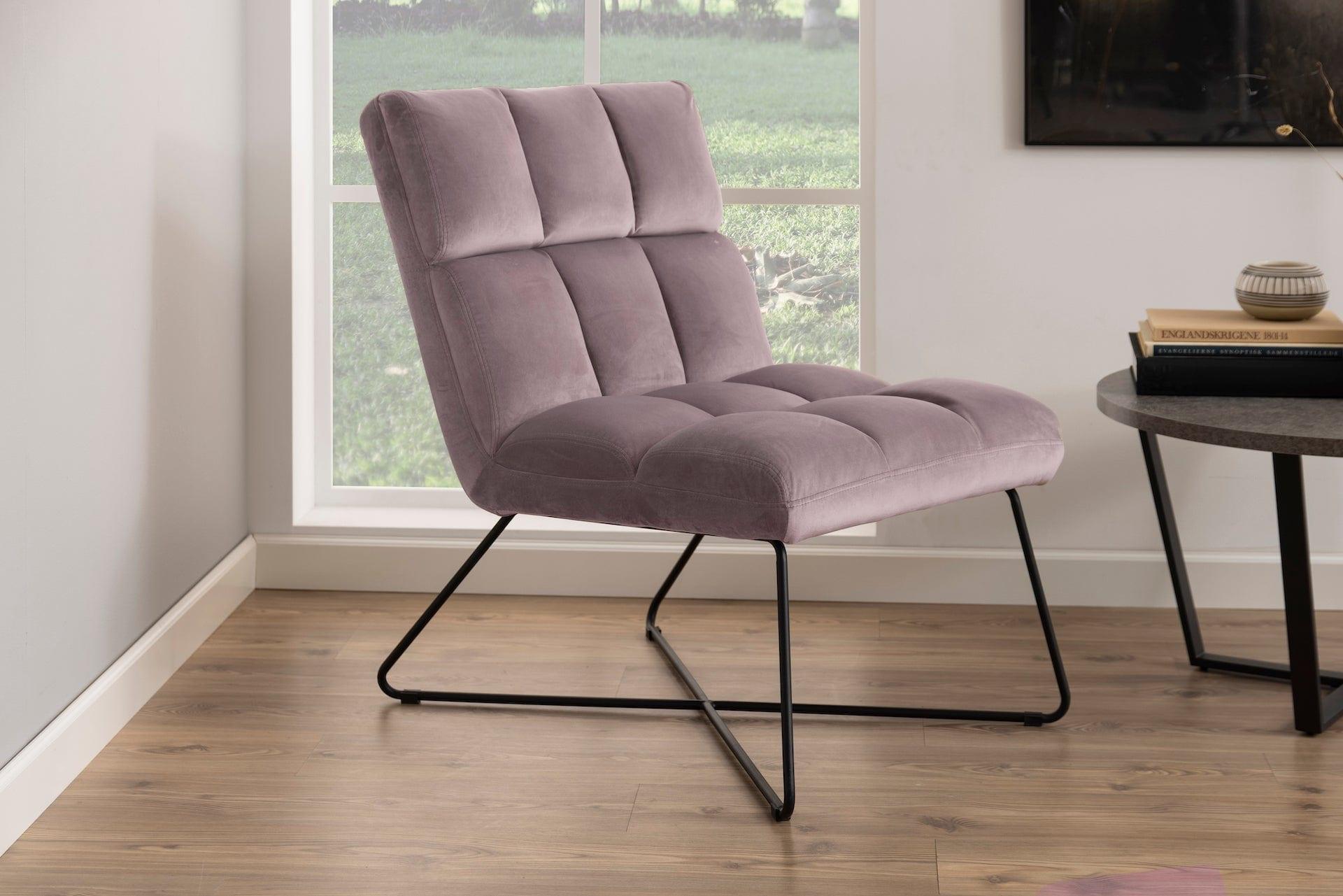 Fotel AAREN sprany róż Home Essentials Eye on Design