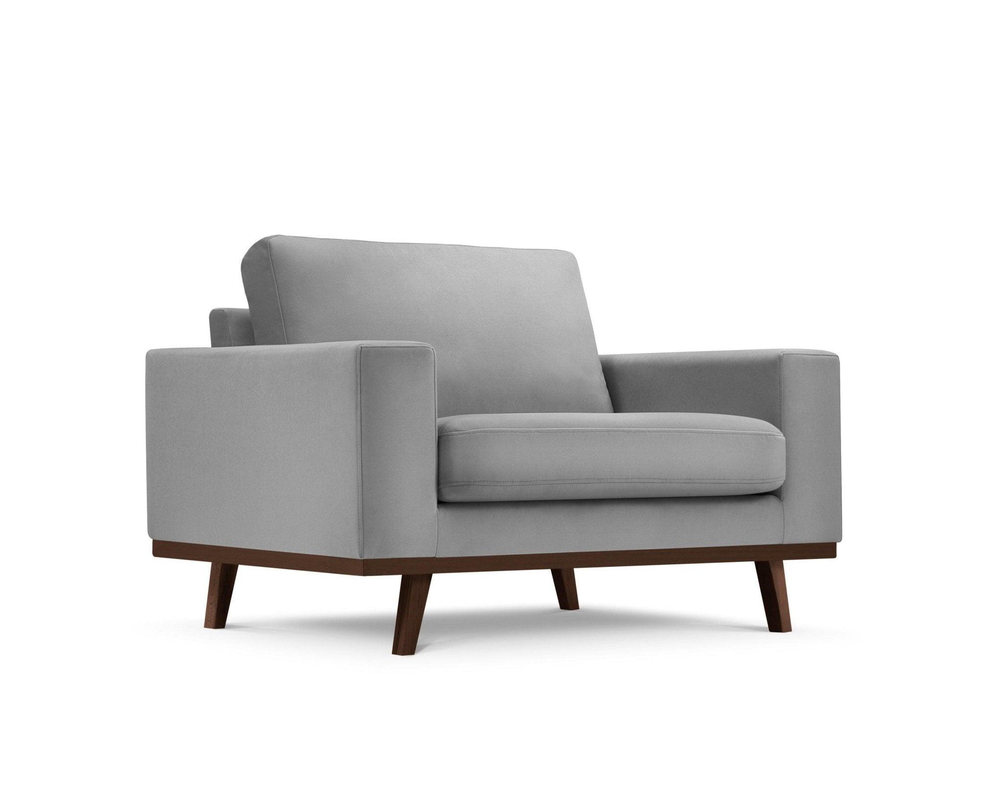 Fotel aksamitny HEBE szary Mazzini Sofas Eye on Design