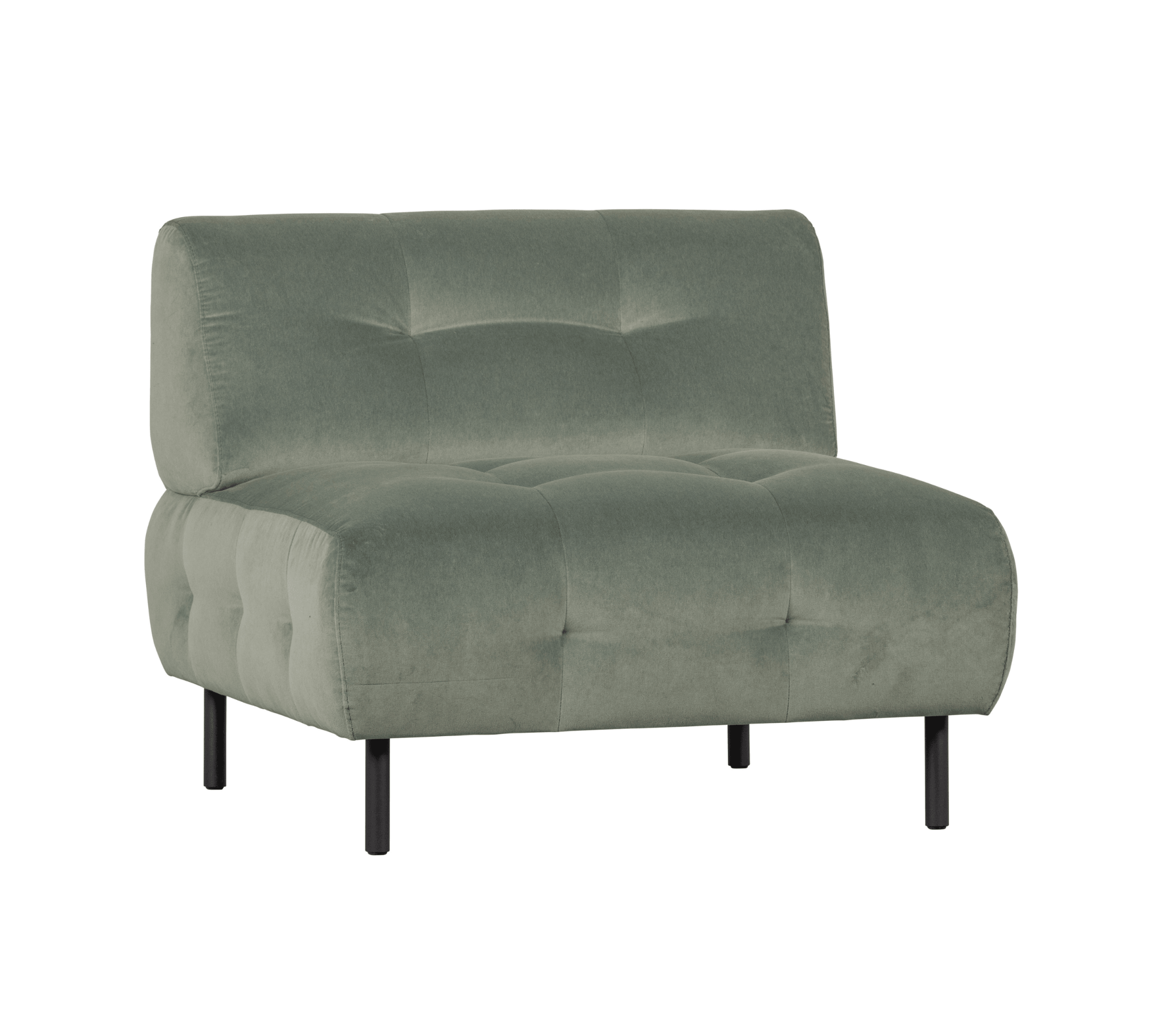 Fotel aksamitny LLOYD jasnozielony Woood Exclusive Eye on Design