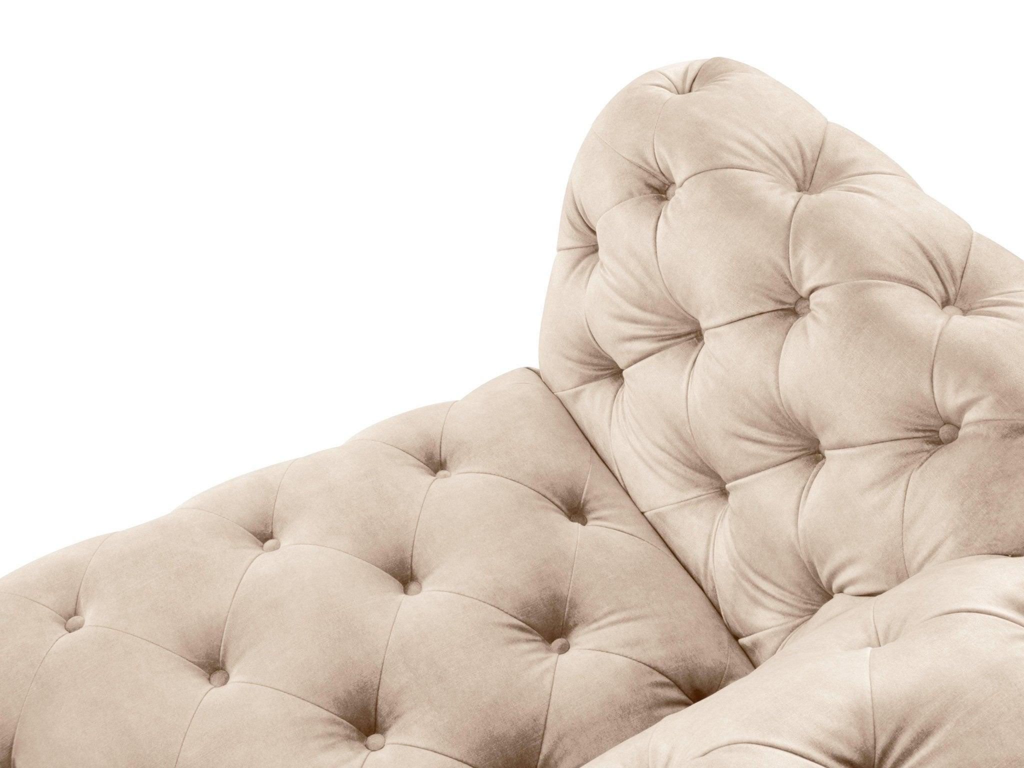 Fotel aksamitny LOGE beżowy Windsor & Co Eye on Design