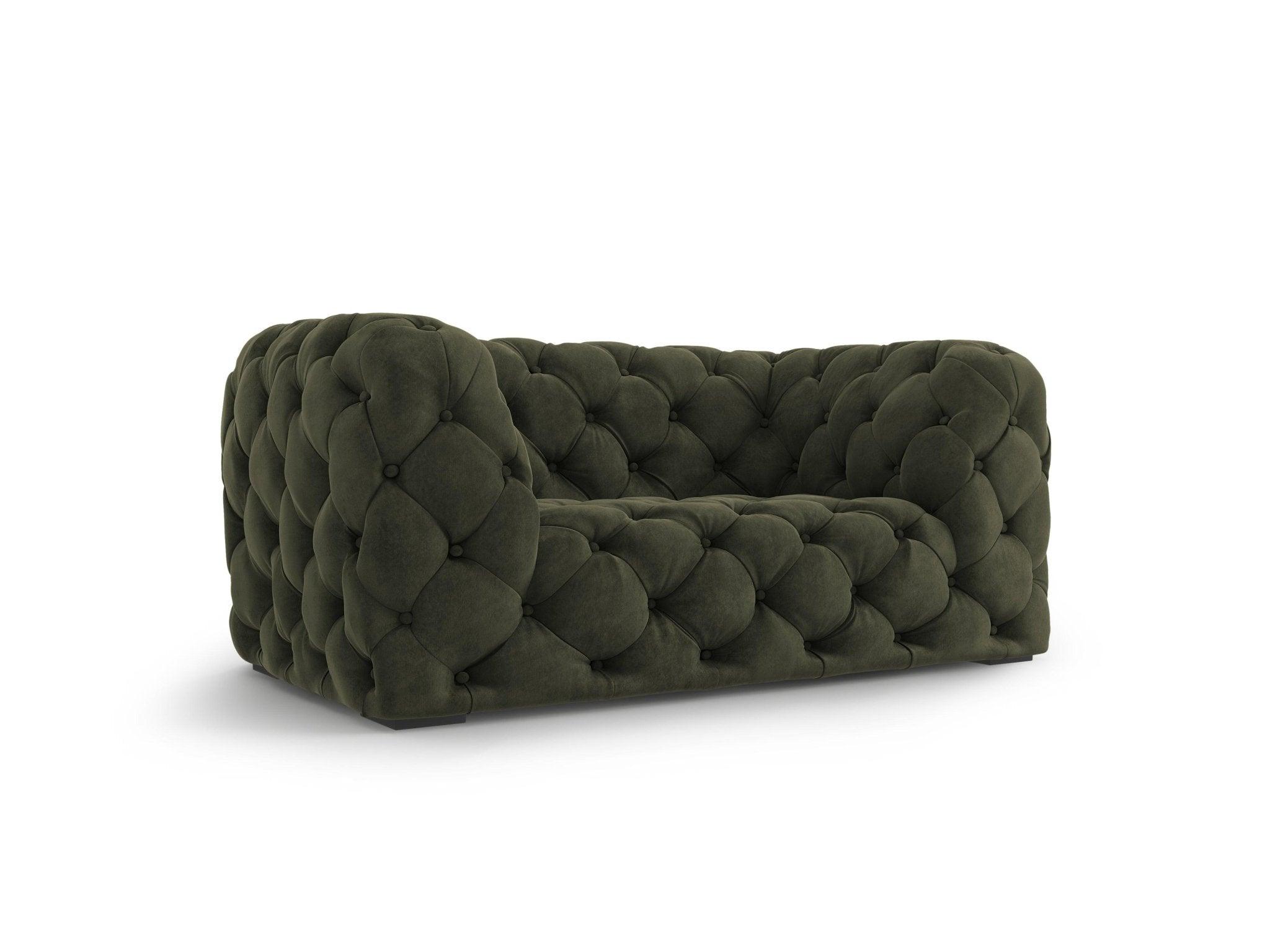 Fotel aksamitny LOGE ciemnozielony Windsor & Co Eye on Design