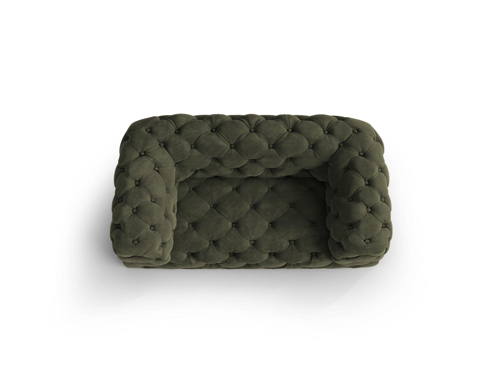 Fotel aksamitny LOGE ciemnozielony Windsor & Co Eye on Design