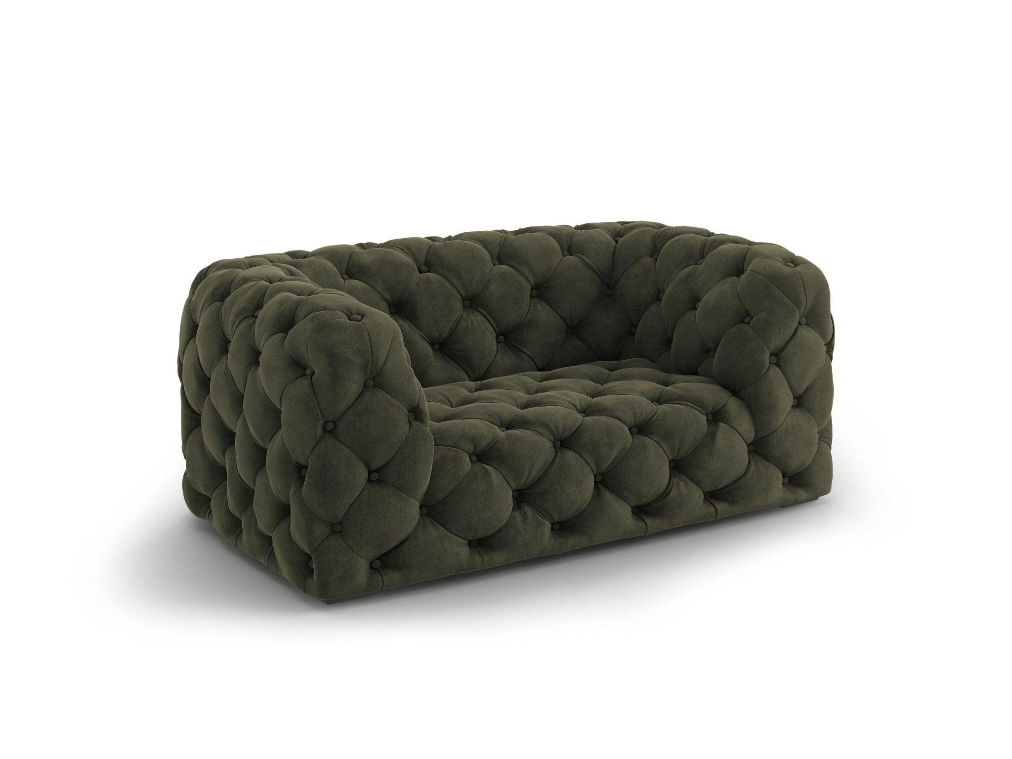 Fotel aksamitny LOGE ciemnozielony Windsor & Co Eye on Design