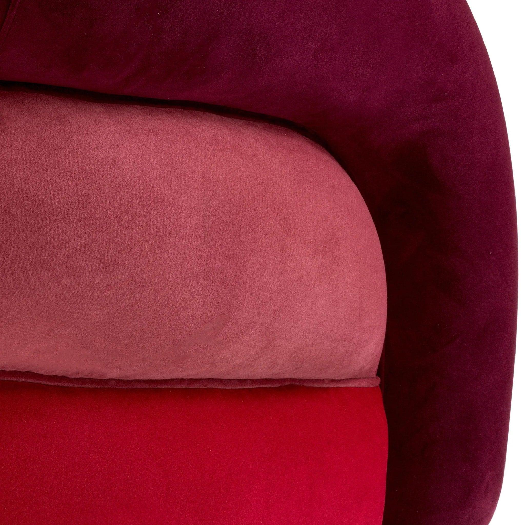 Fotel aksamitny obrotowy NOVELLE bordowy Eichholtz Eye on Design