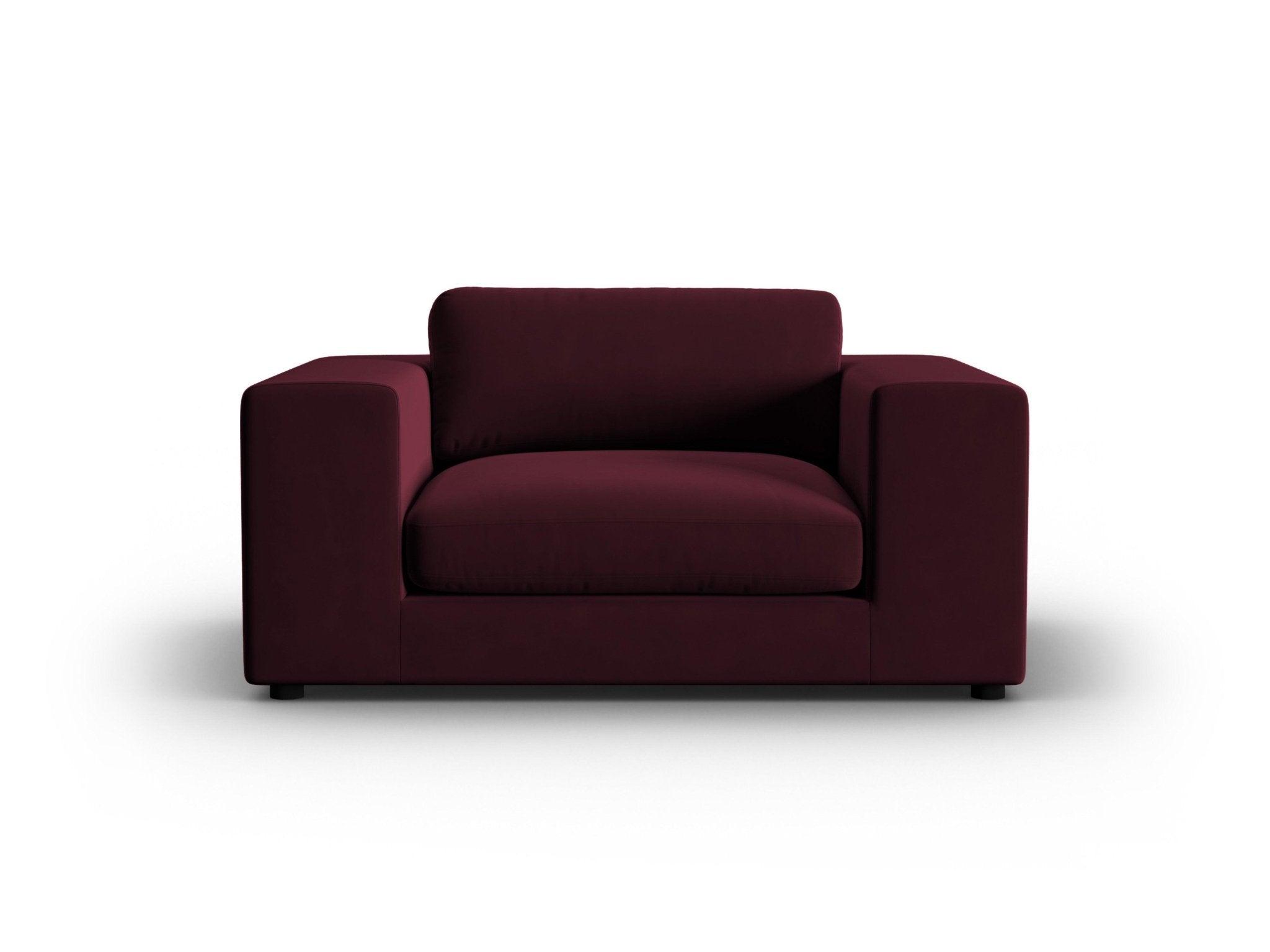 Fotel aksamitny TENDANCE burgundowy CXL by Christian Lacroix Eye on Design