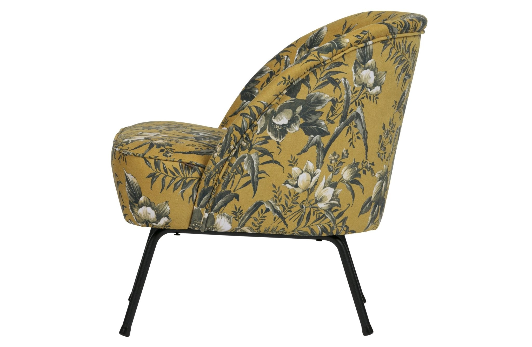Fotel aksamitny VOGUE POPPY musztardowy Be Pure Eye on Design