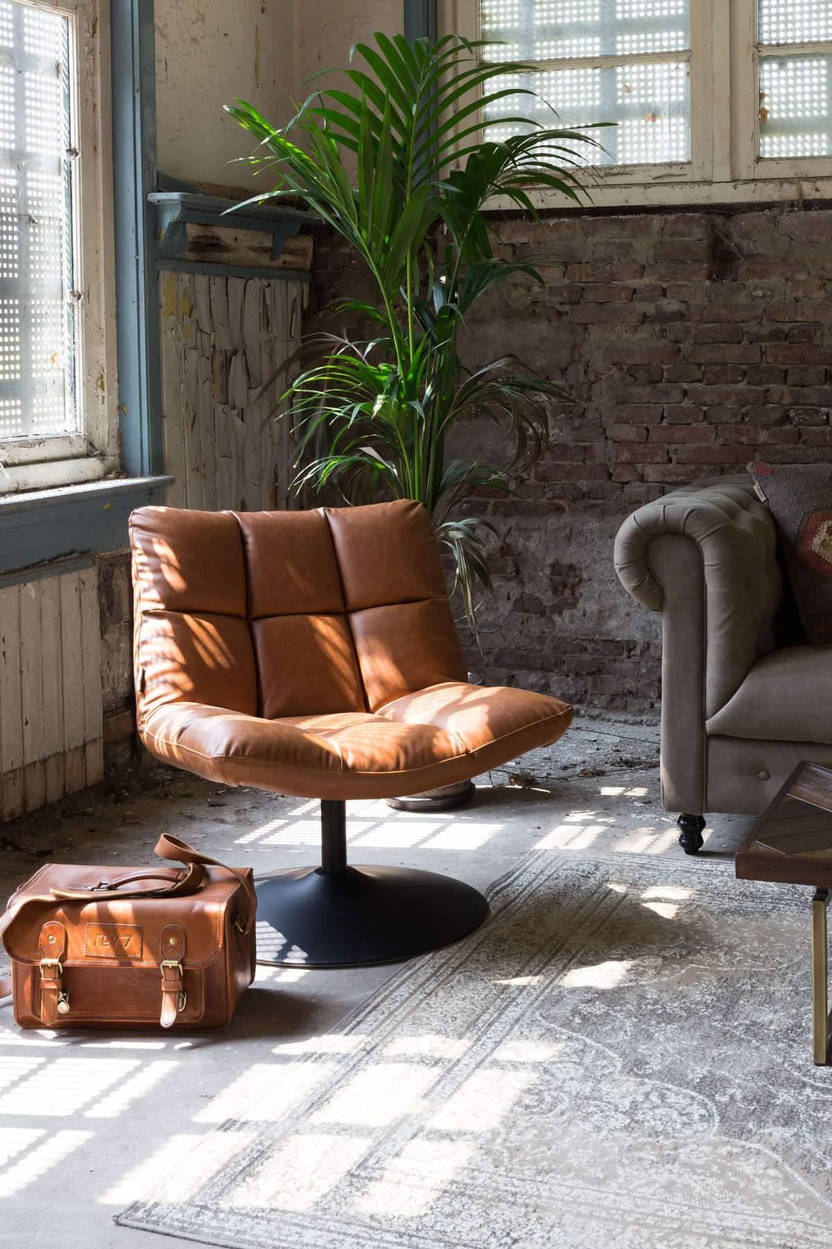 Fotel BAR VINTAGE brązowy Dutchbone Eye on Design
