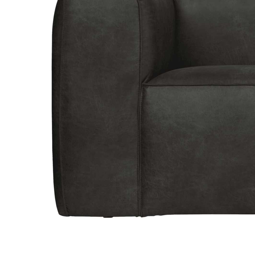 Fotel BEAN czarna ekoskóra Woood Eye on Design