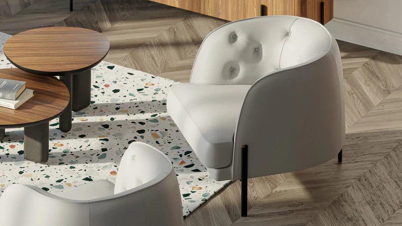 Fotel CAILLOU CAPITONNE jasnoróżowy Liu Jo Living Eye on Design