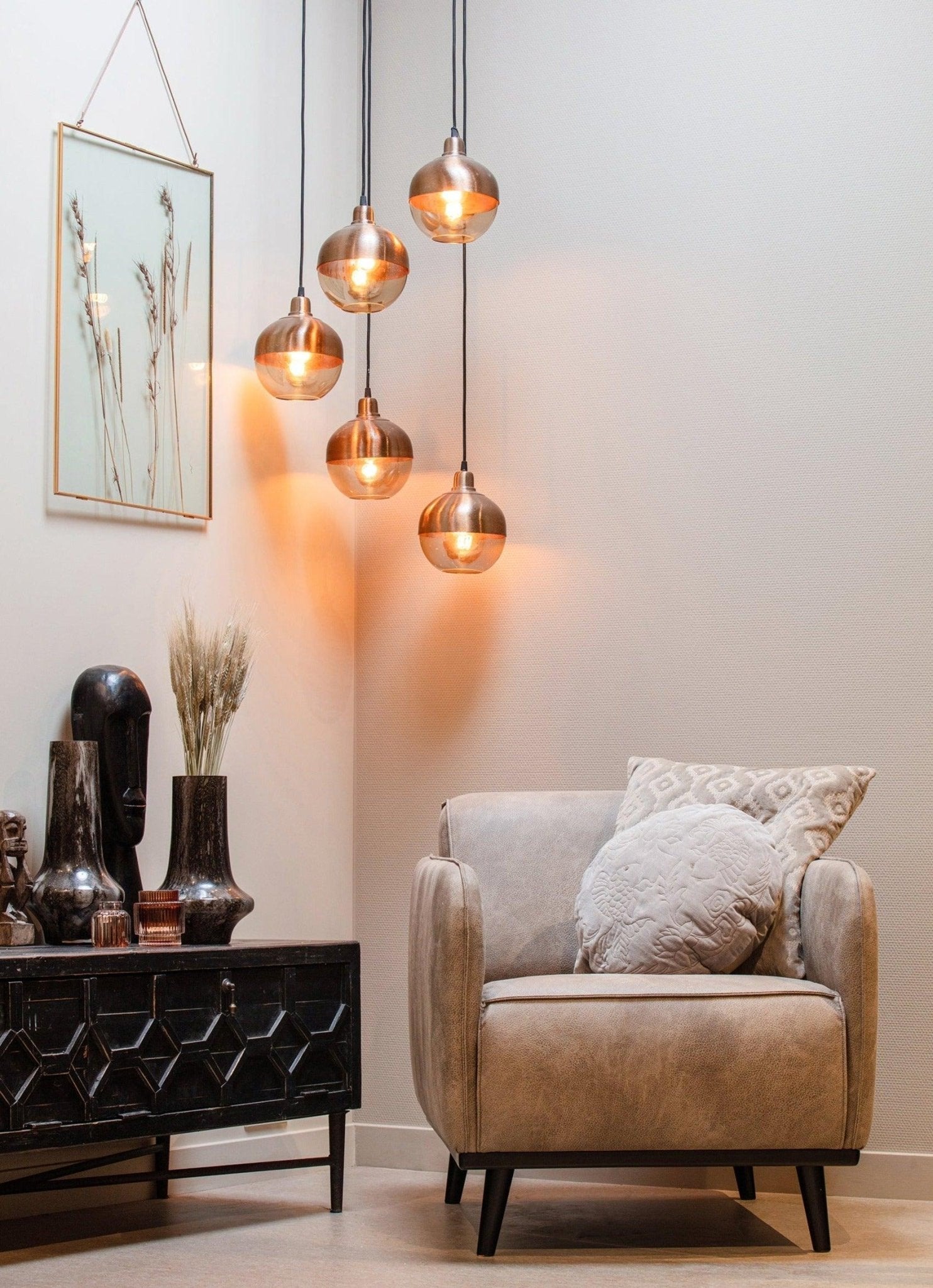 Fotel ekoskóra STATEMENT koniakowy Be Pure Eye on Design