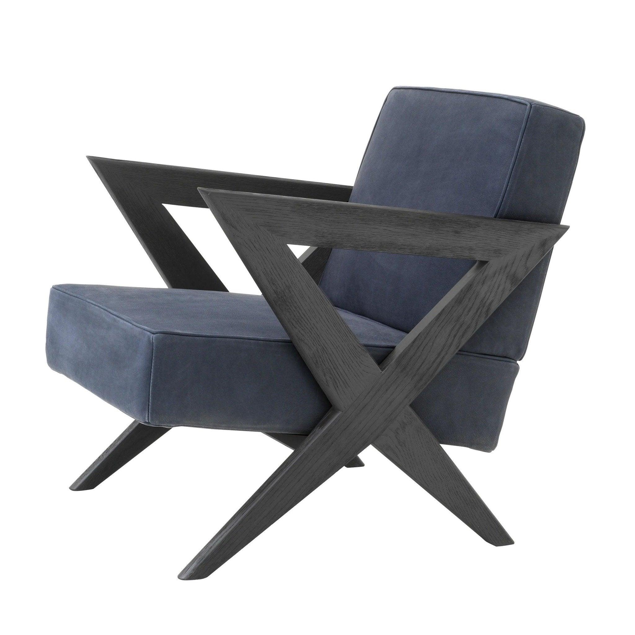 Fotel FELIPPE granatowy Eichholtz Eye on Design