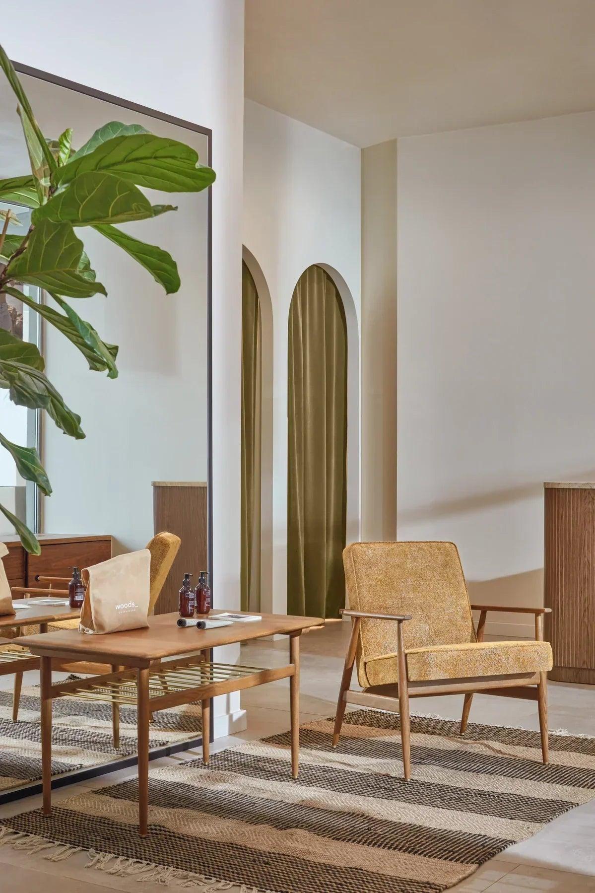 Fotel FOX miętowy w tkaninie Velvet Mint 366 concept Eye on Design