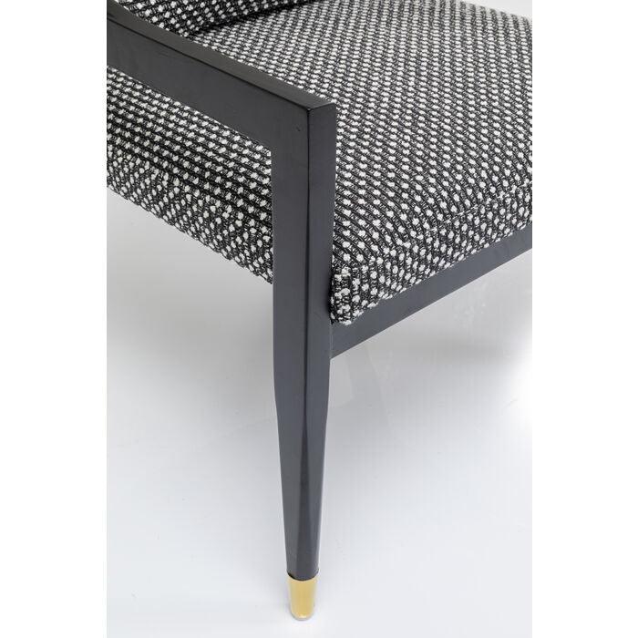 Fotel HORIZON czarny z rattanem - Eye on Design