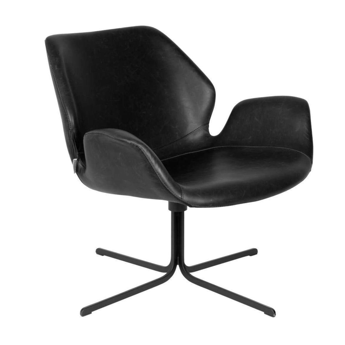 Fotel lounge NIKKI czarny Zuiver Eye on Design
