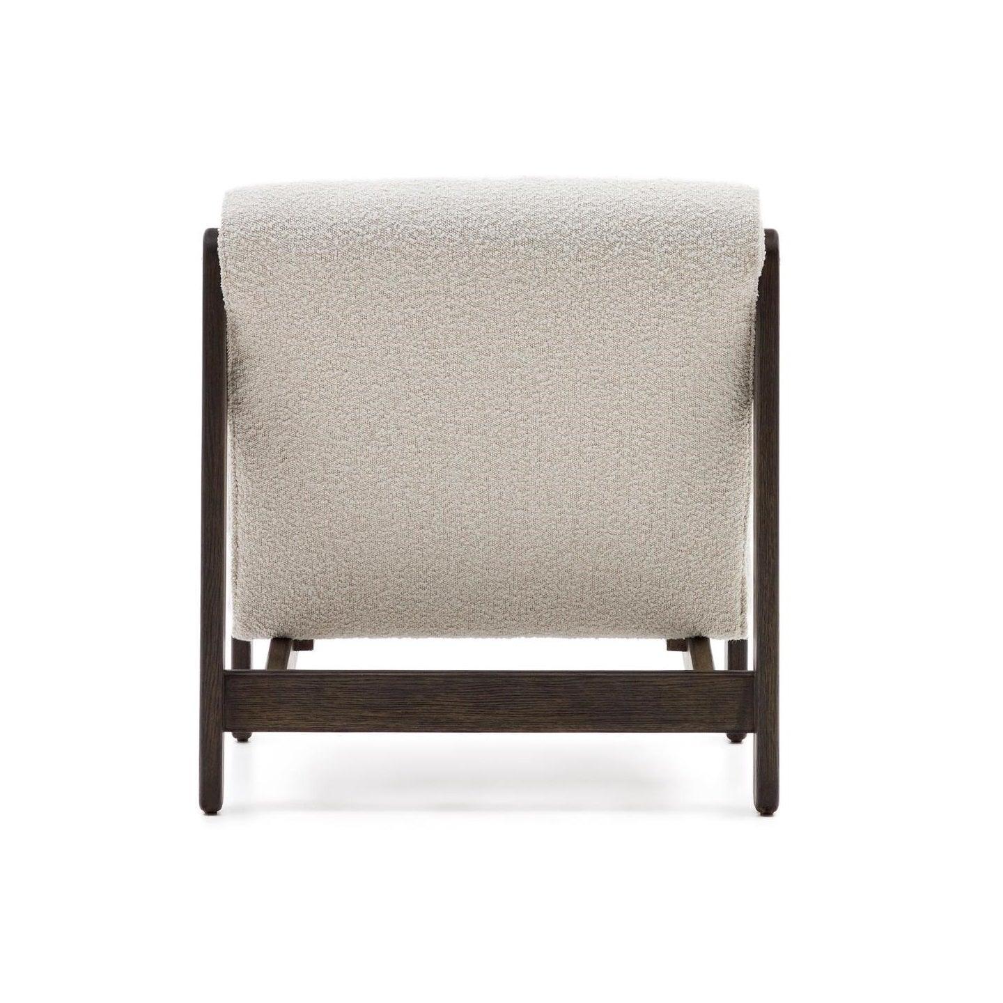 Fotel MAGIRA biały boucle La Forma Eye on Design