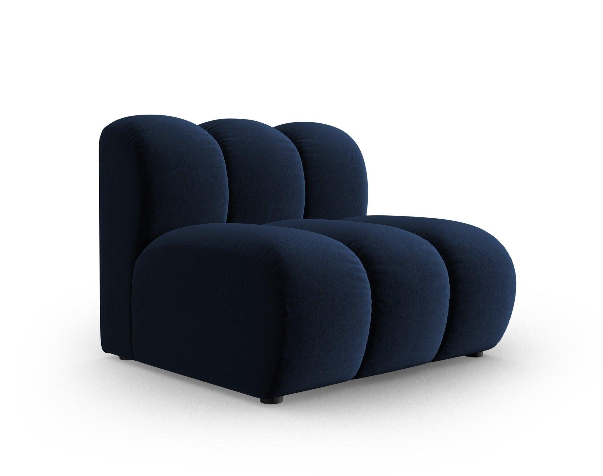 Fotel / moduł aksamitny SKYLER granatowy Interieurs 86 Eye on Design