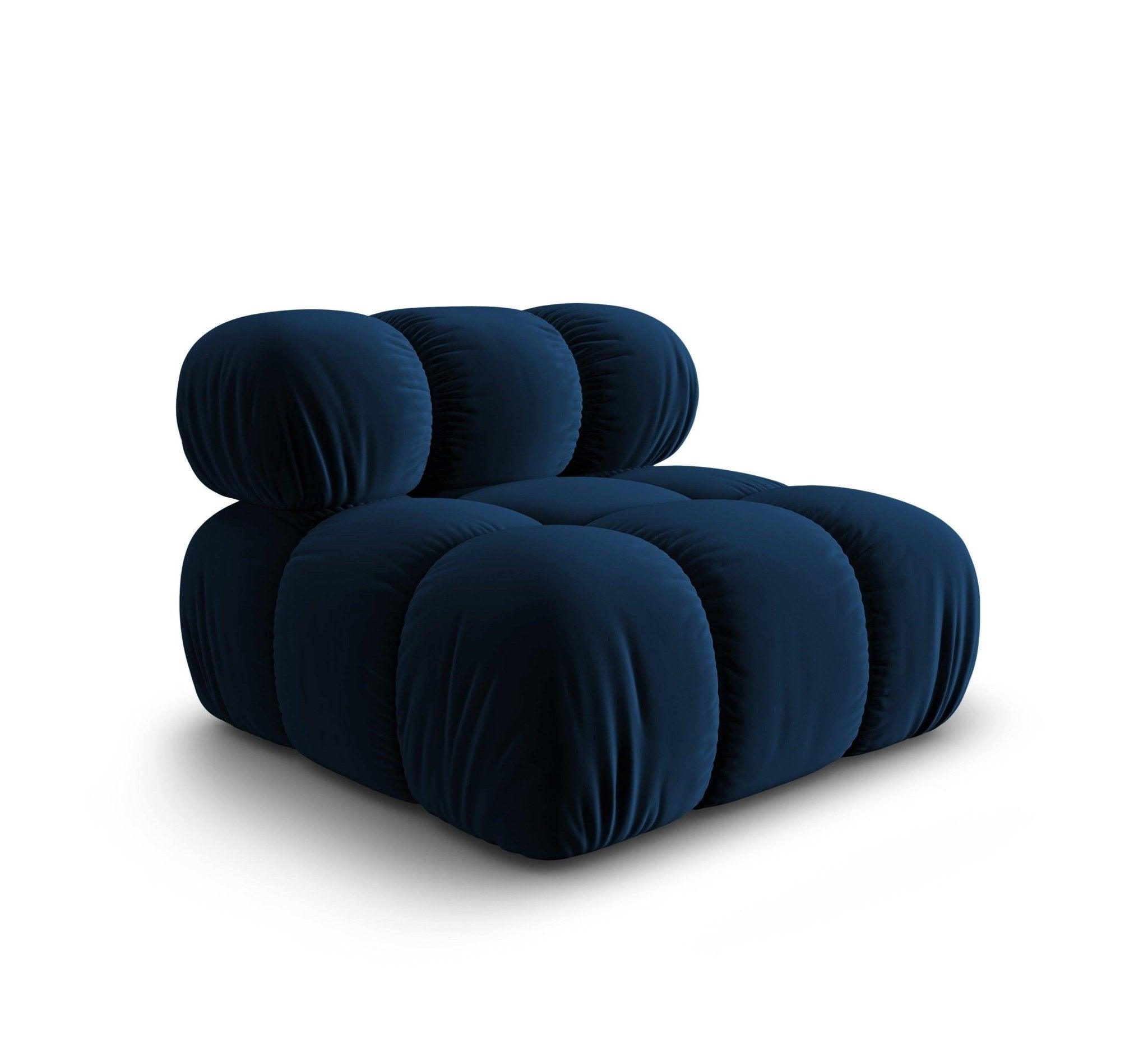 Fotel / moduł aksamitny TROPEA granat królewski Milo Casa Eye on Design