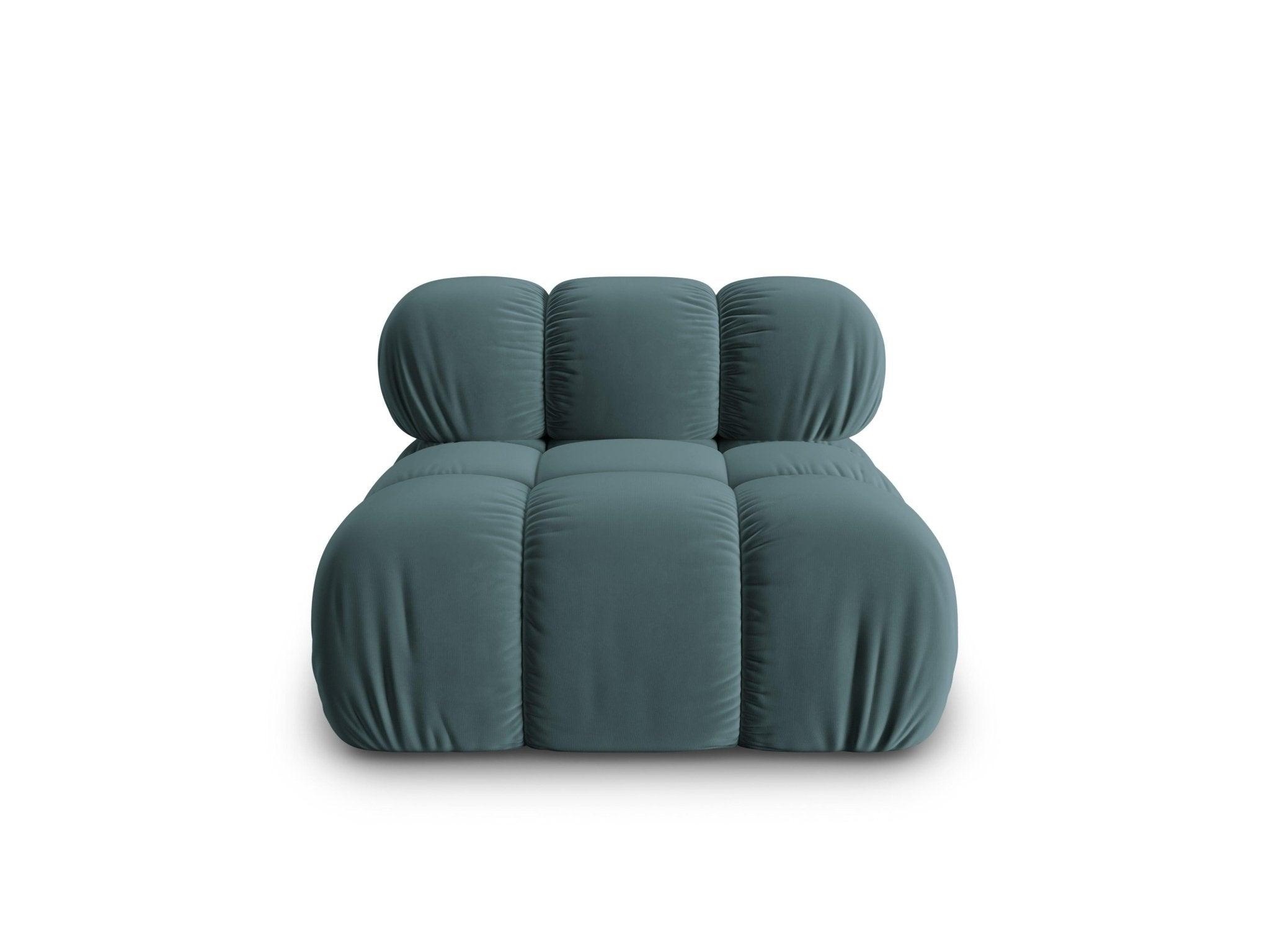 Fotel / moduł aksamitny TROPEA petrol Milo Casa Eye on Design